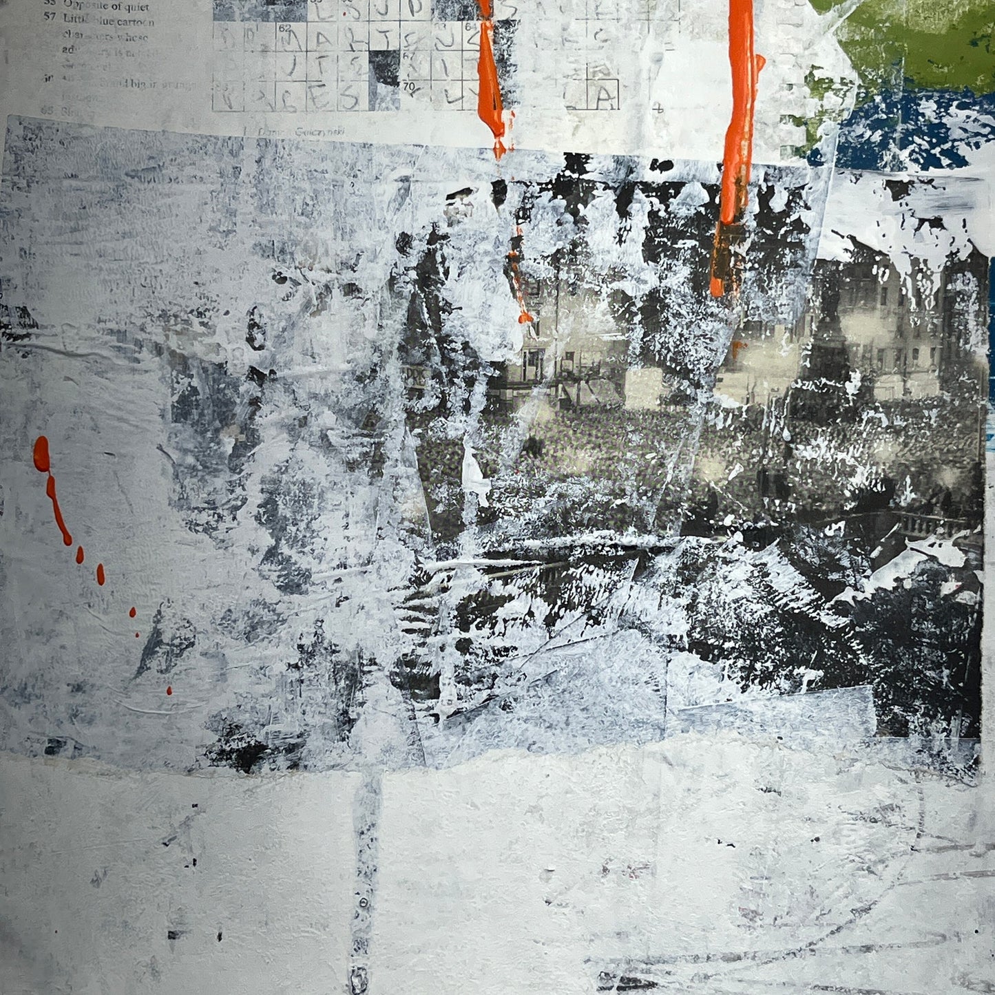 Original Mixed Media Abstract Modern Art Painting 18x24 "Phenetic" Signed