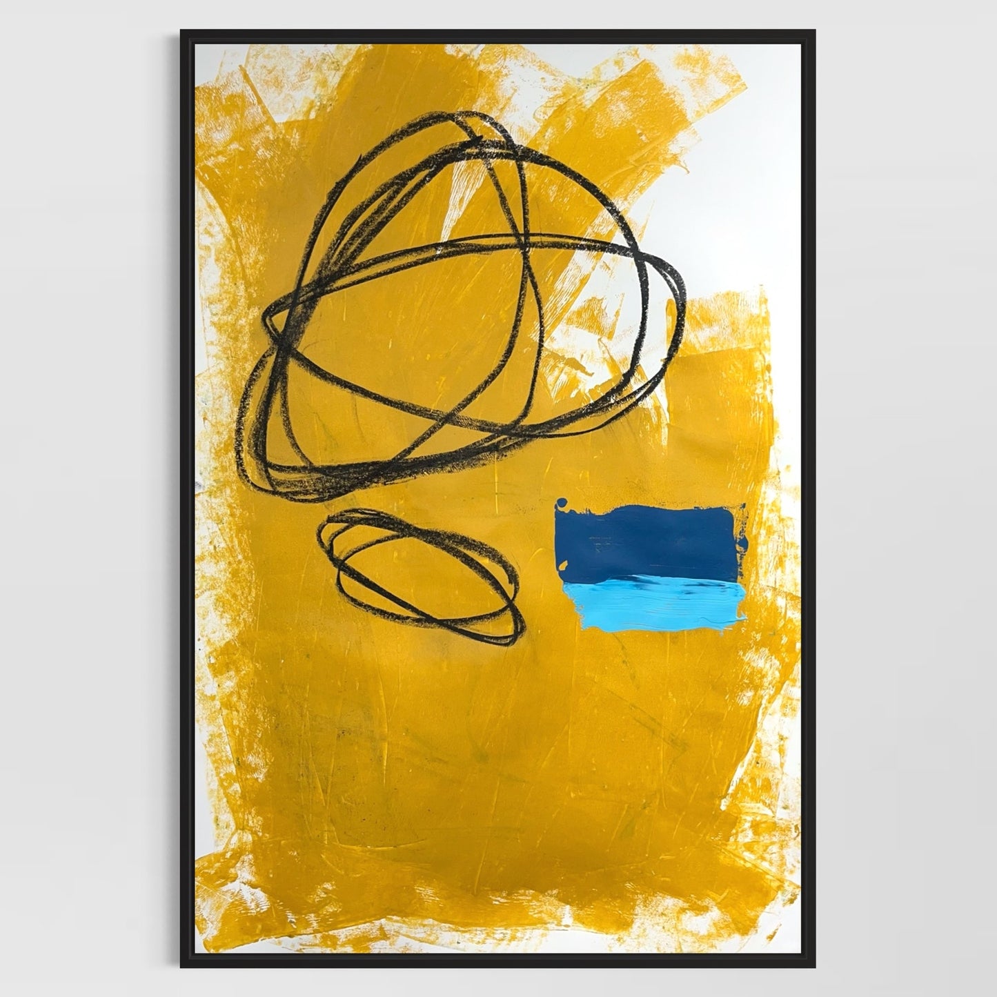 Original Mixed Media Abstract Modern Art Painting 24x36 "Quadrireme" Signed