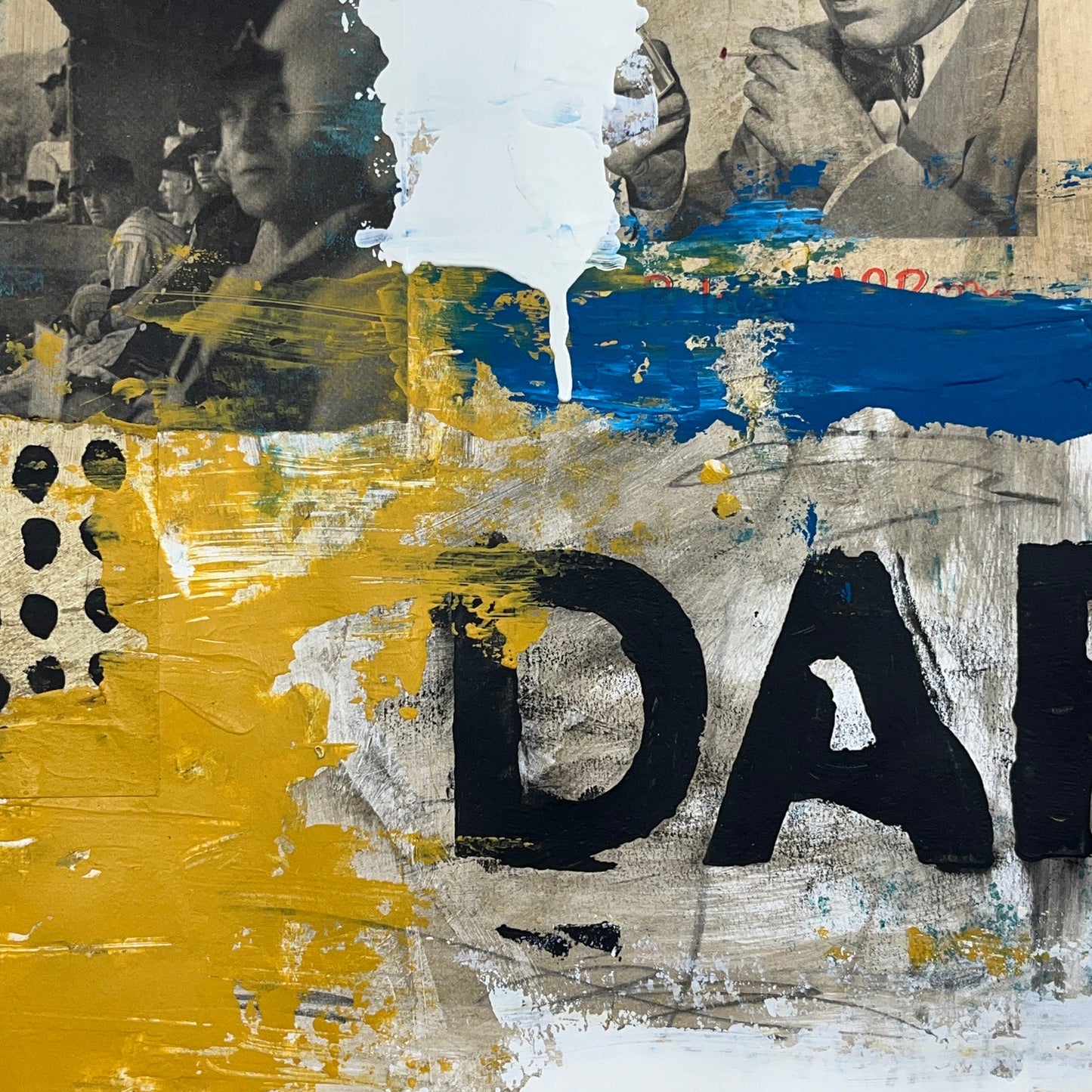 Original Mixed Media Abstract Modern Art Painting 18x24 "DAP" Signed