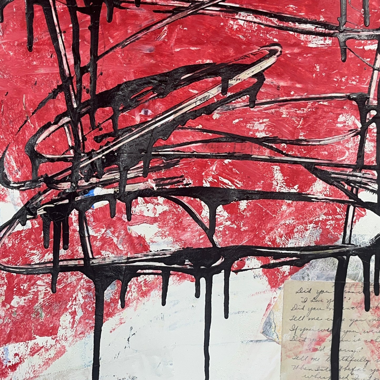 Original Mixed Media Abstract Modern Art Painting 18x24 "Clyster" Signed