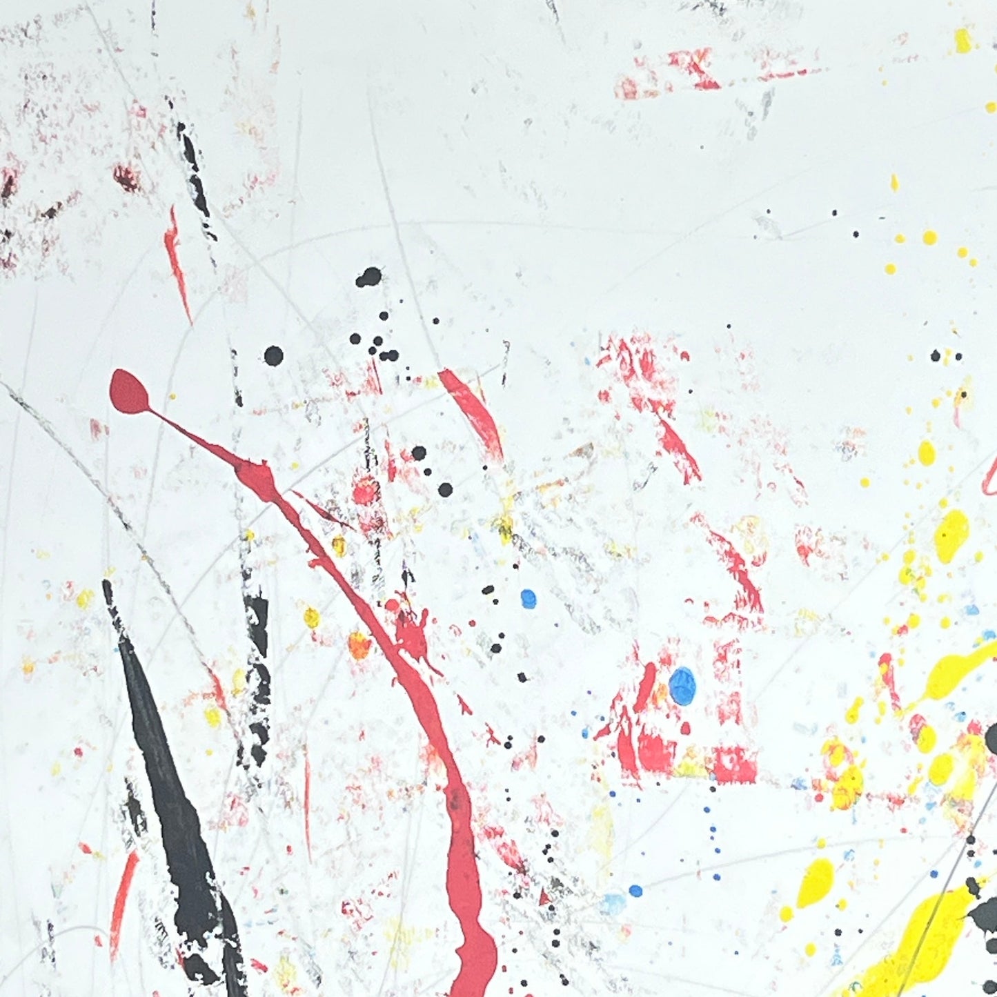 Original Mixed Media Abstract Modern Art Painting 18x24 "Metopic" Signed