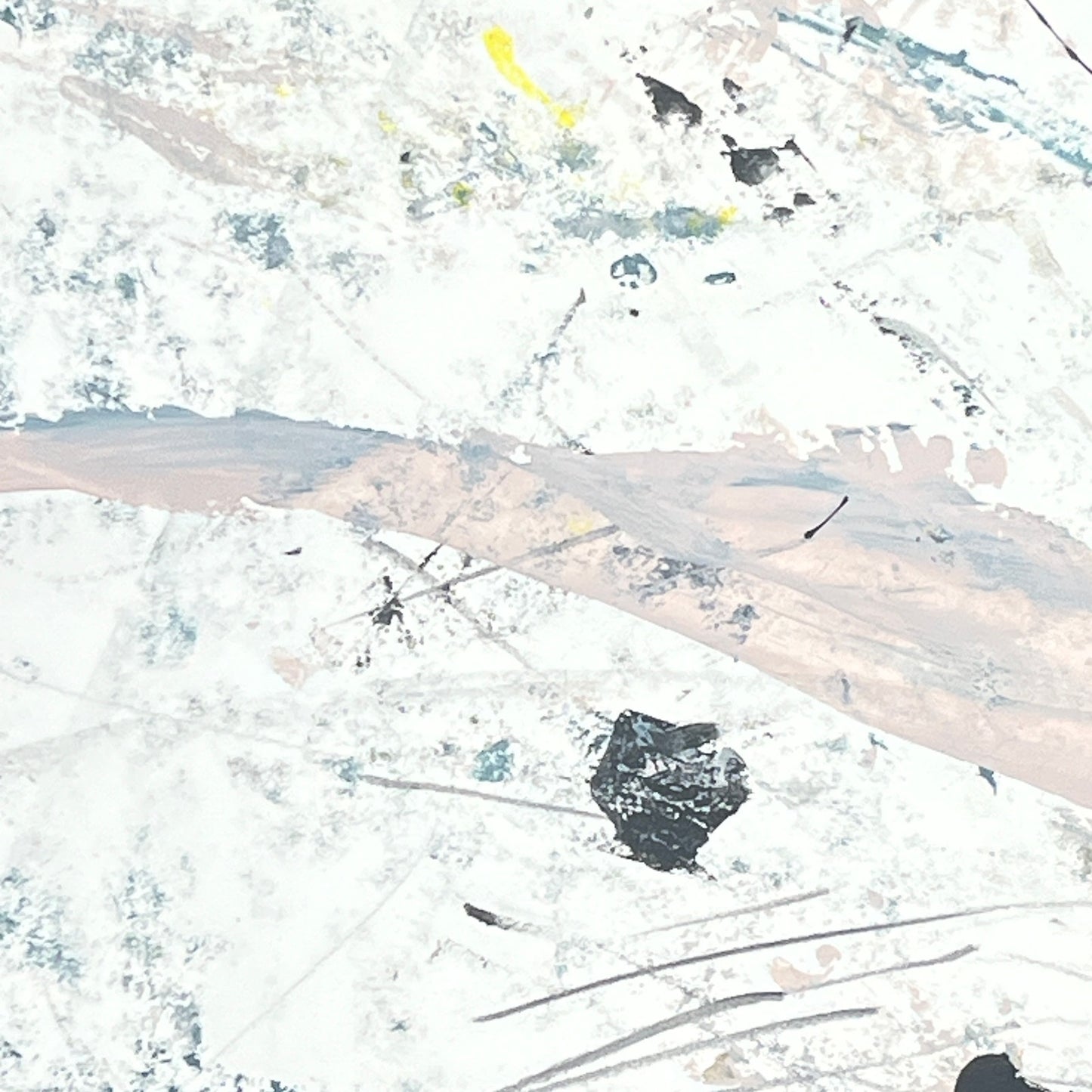 Original Mixed Media Abstract Modern Art Painting 24x36 "Pari Passu" Signed