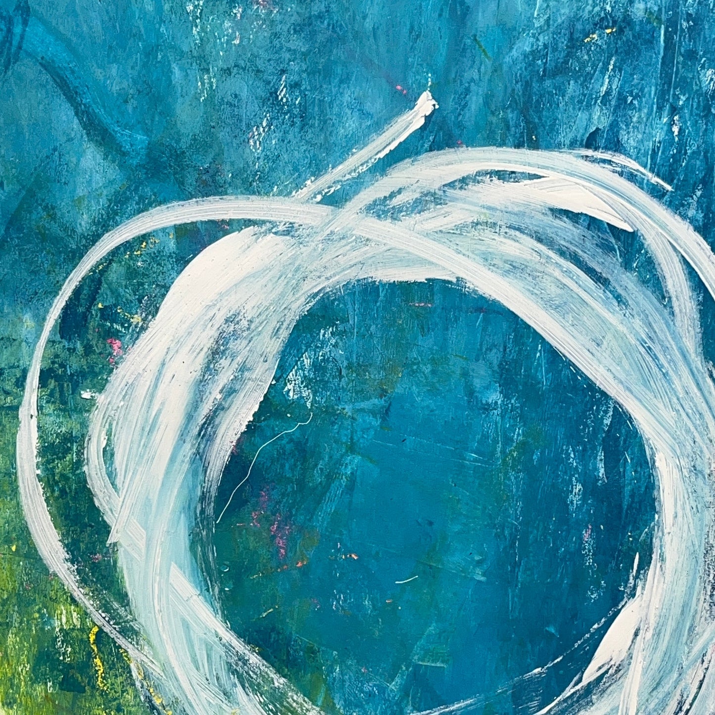 Original Mixed Media Abstract Modern Art Painting 24x36 "Physiologus" Signed