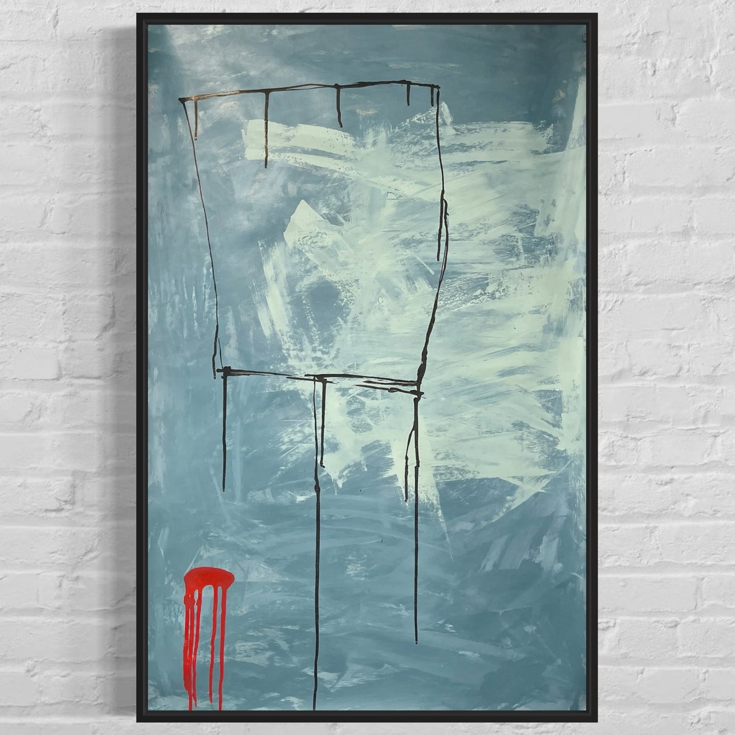 Original Mixed Media Abstract Modern Art Painting 24x36 "Tazza" Signed