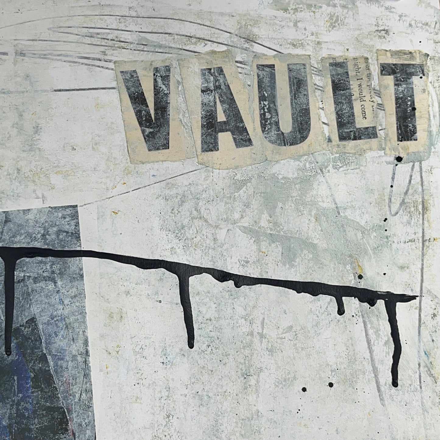 Original Mixed Media Abstract Modern Art Painting 18x24 "Vault" Signed