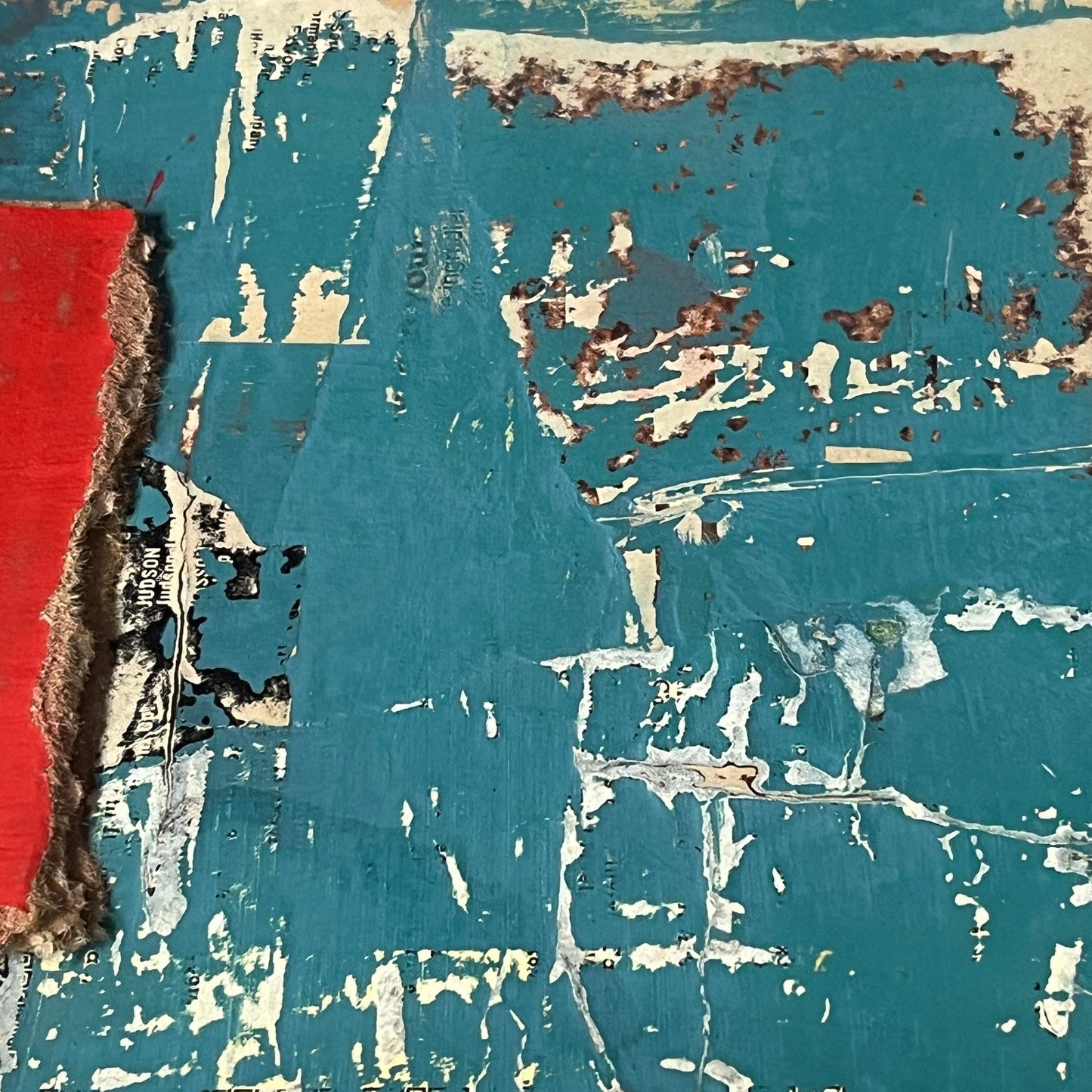 Original Mixed Media Abstract Art Collage Painting 11x14 "Coarse"