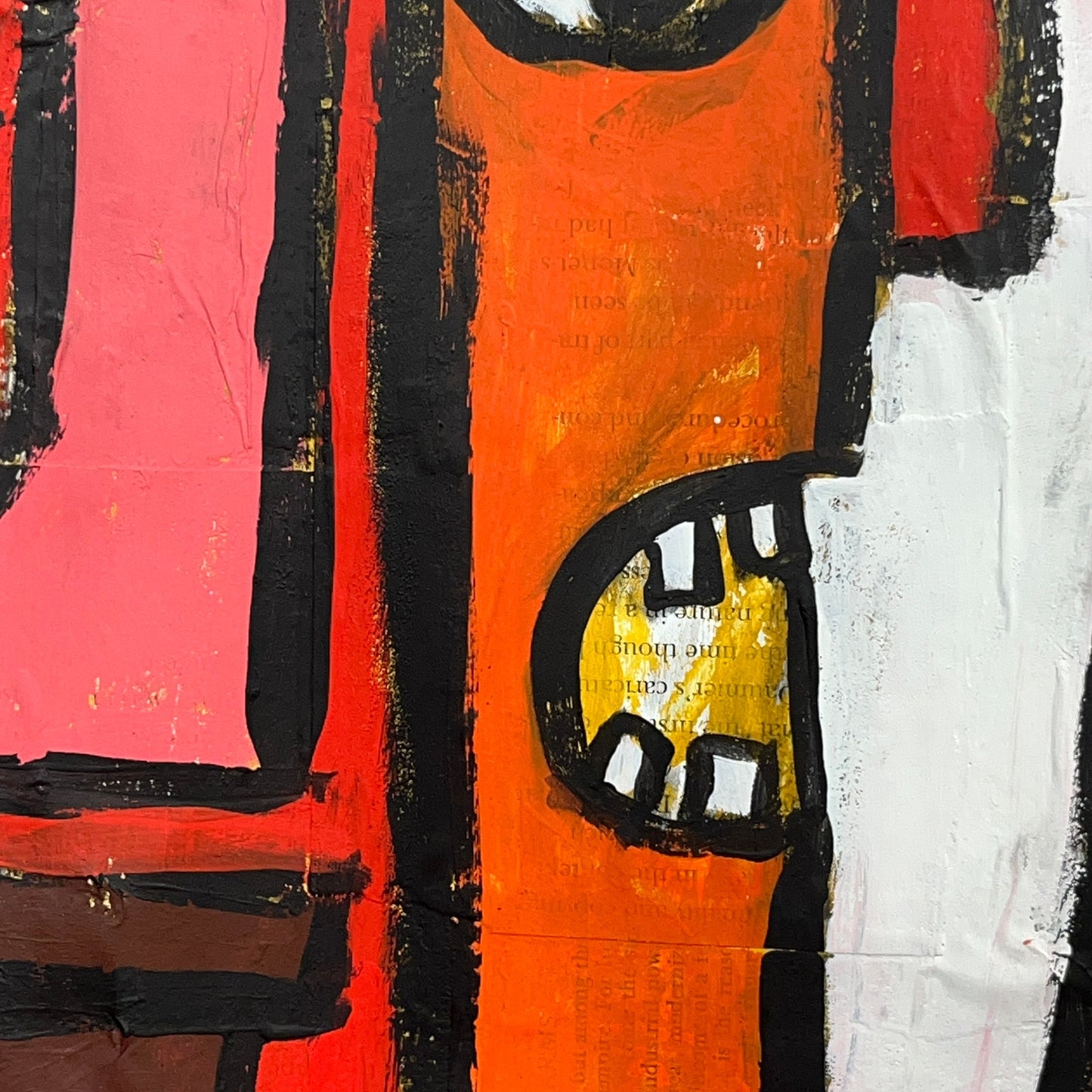 Original Mixed Media Abstract Modern Art Painting 18x24 "Catadioptric" Signed