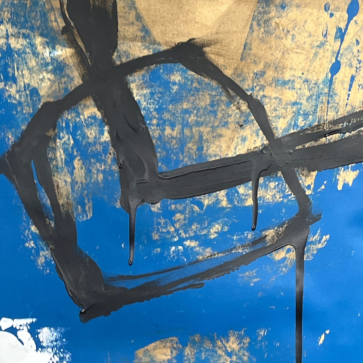 Original Mixed Media Abstract Modern Art Painting 24x36 "Anagalactic" Signed