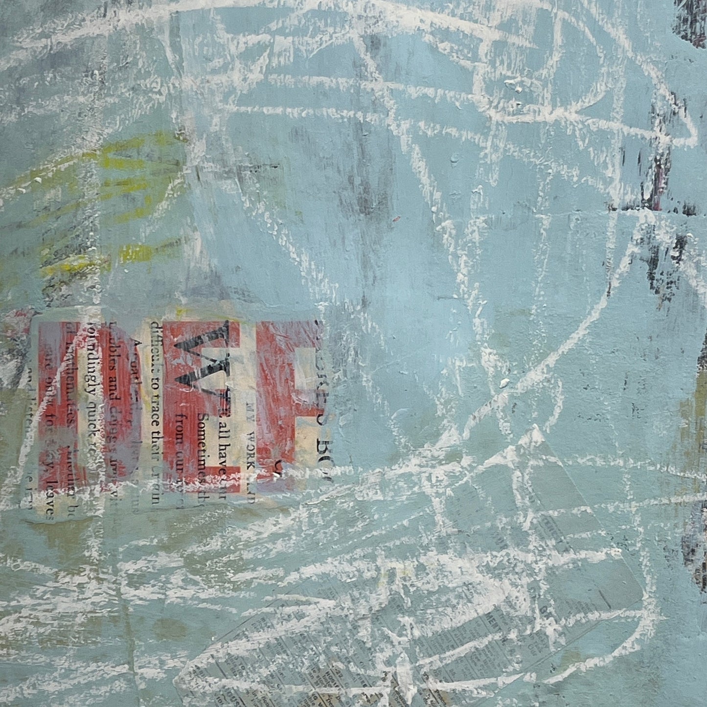 Original Mixed Media Abstract Modern Art Painting 18x24 "Adoral" Signed