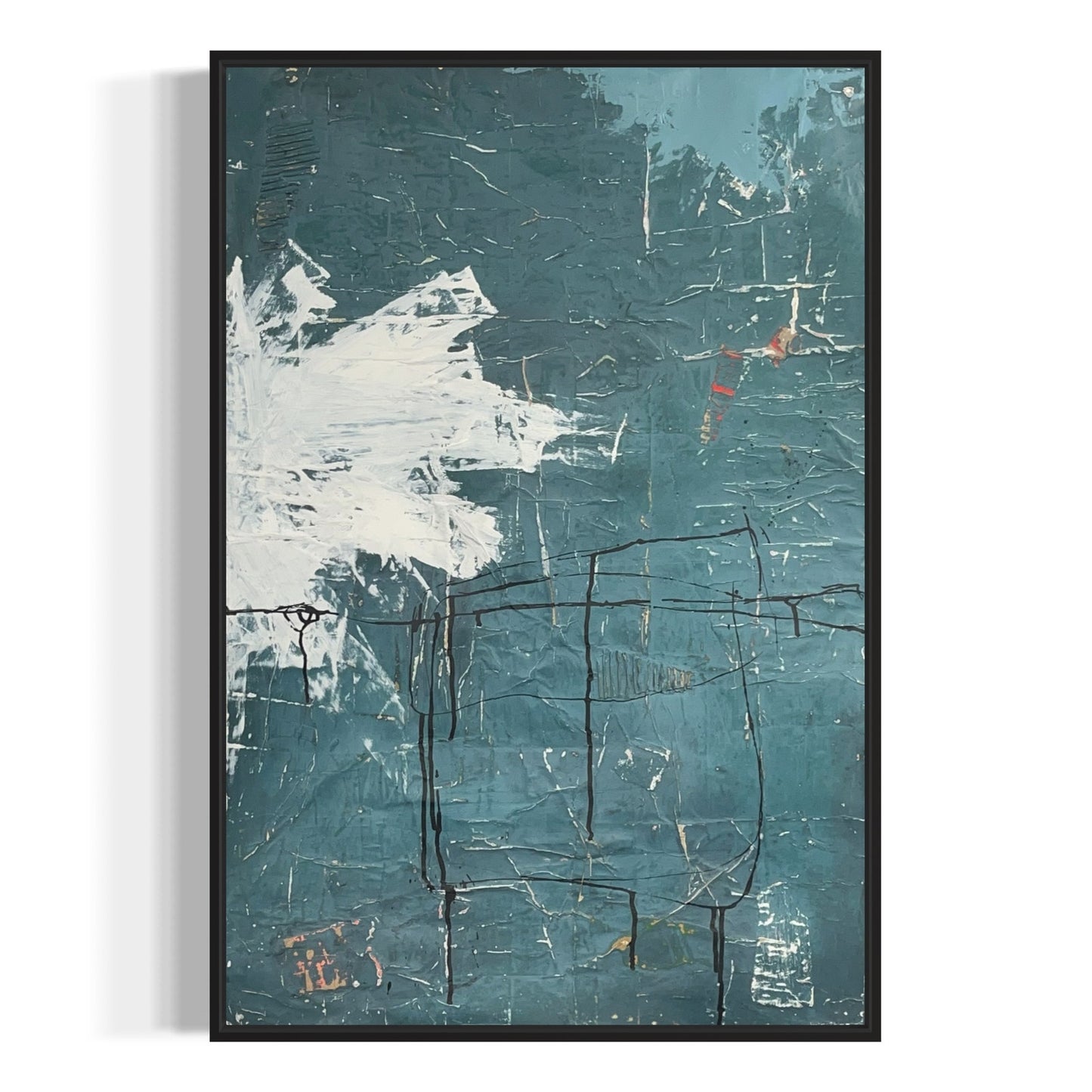Original Mixed Media Abstract Modern Art Painting 24x36 "Nomination" Signed