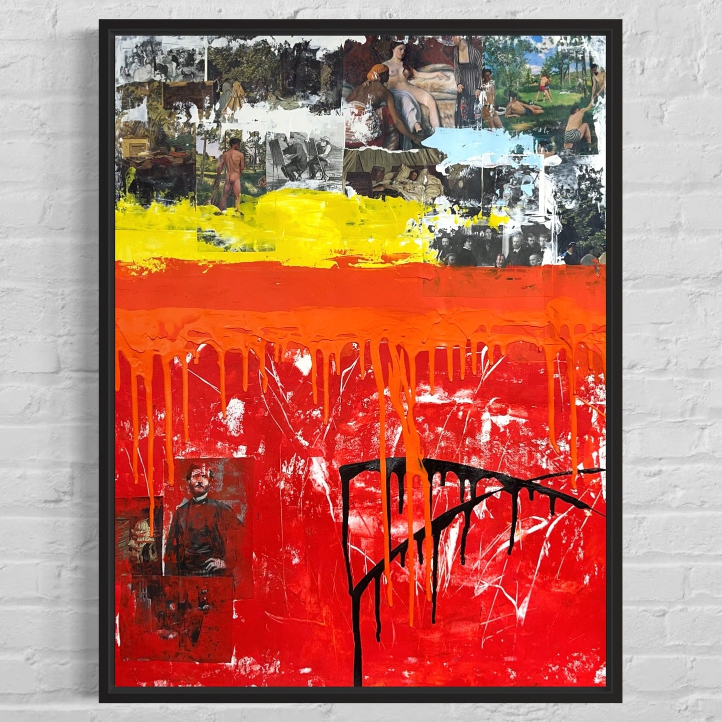 Original Mixed Media Abstract Modern Art Painting 18x24 "Vertant" Signed