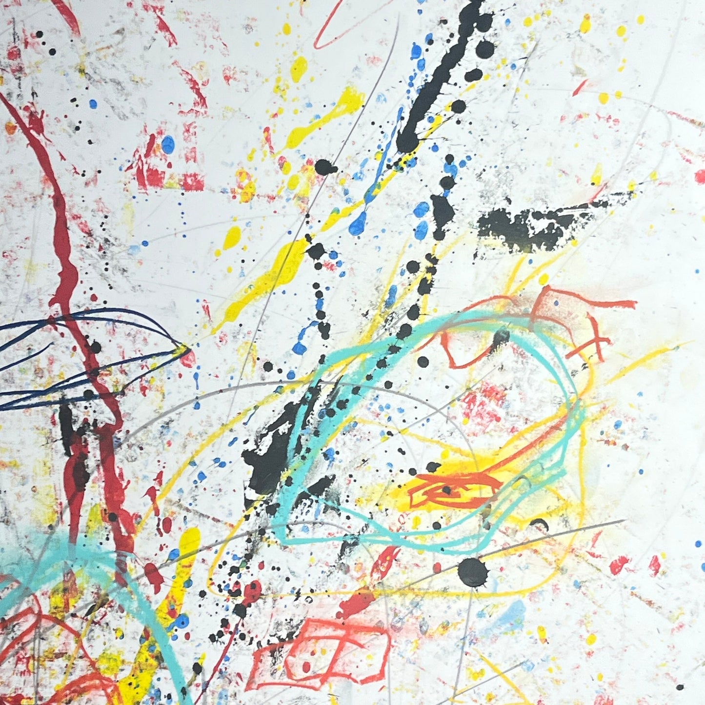 Original Mixed Media Abstract Modern Art Painting 18x24 "Metopic" Signed