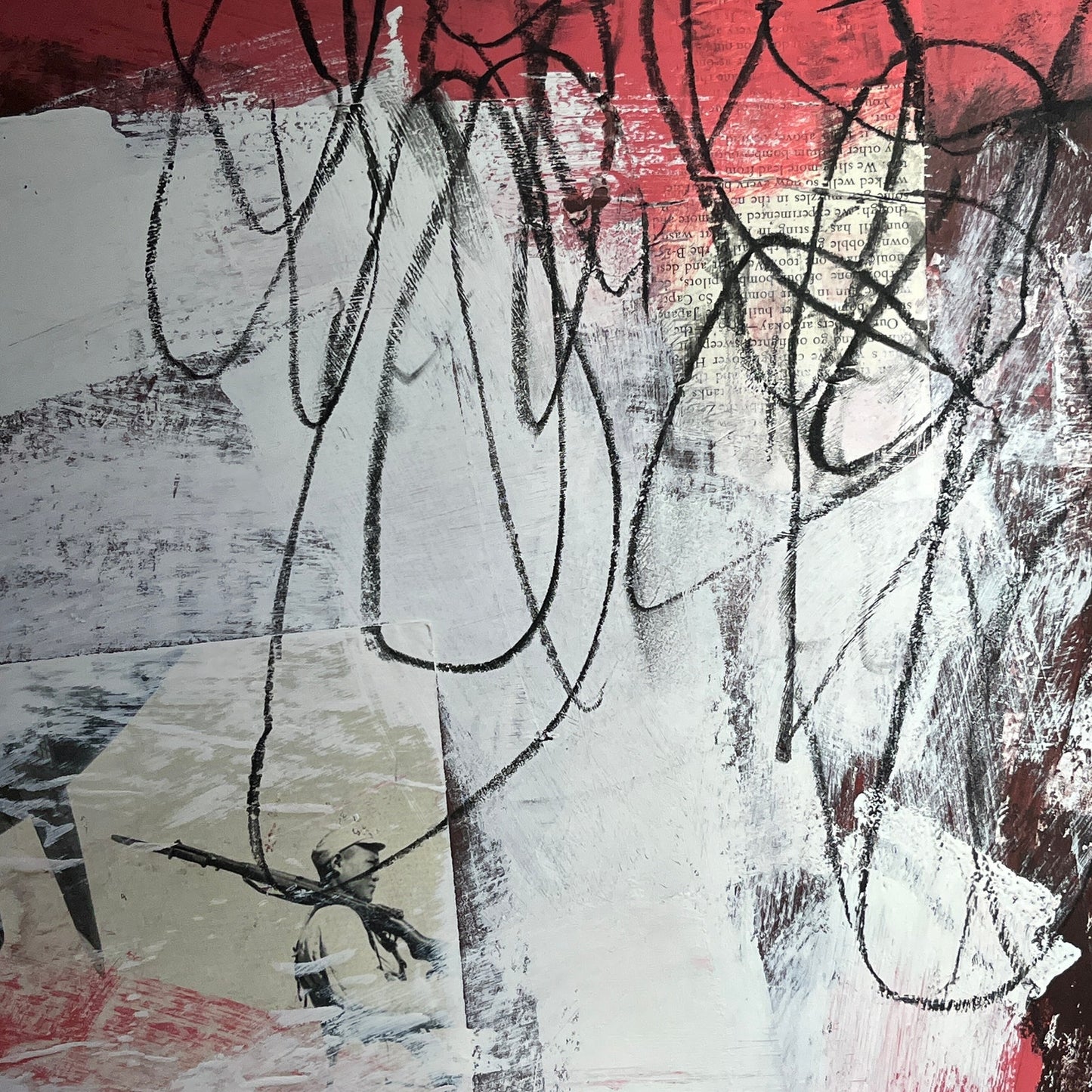 Original Mixed Media Abstract Modern Art Painting 18x24 "Censer" Signed