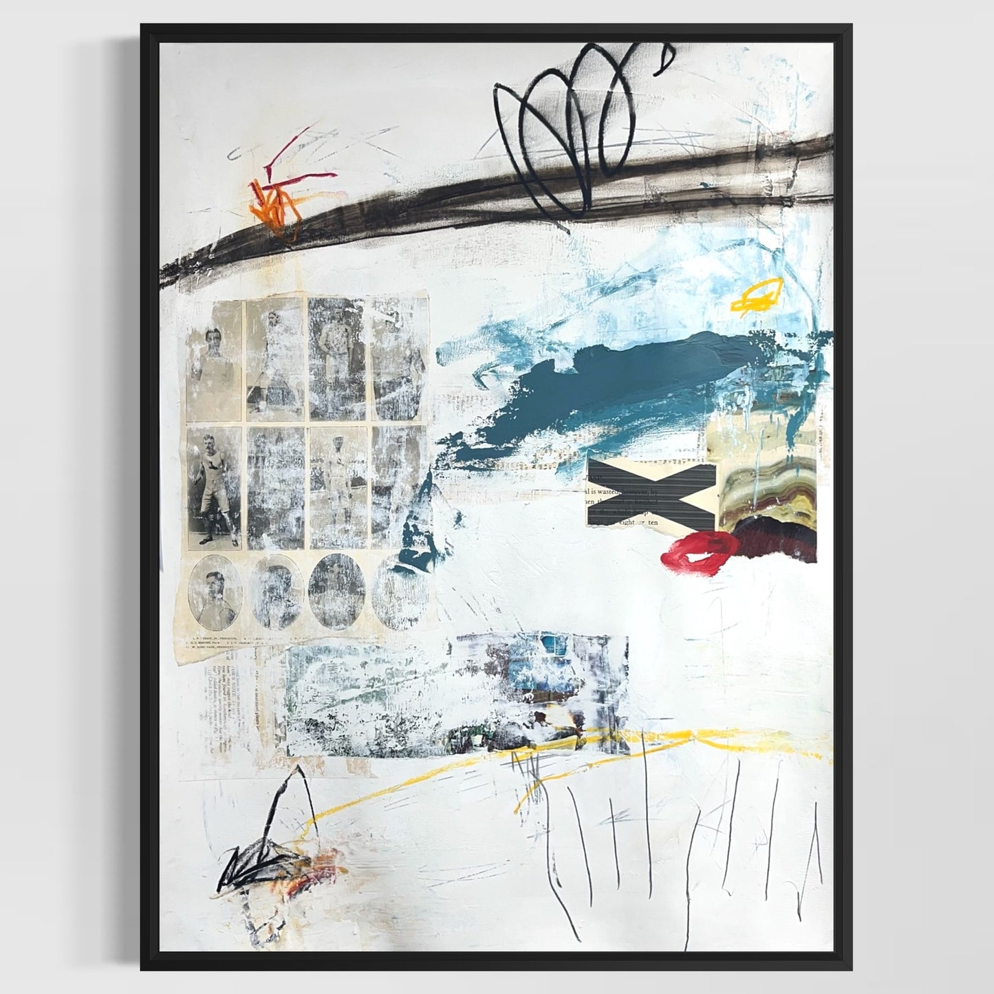 Original Mixed Media Abstract Modern Art Painting 18x24 "Nullibicity" Signed
