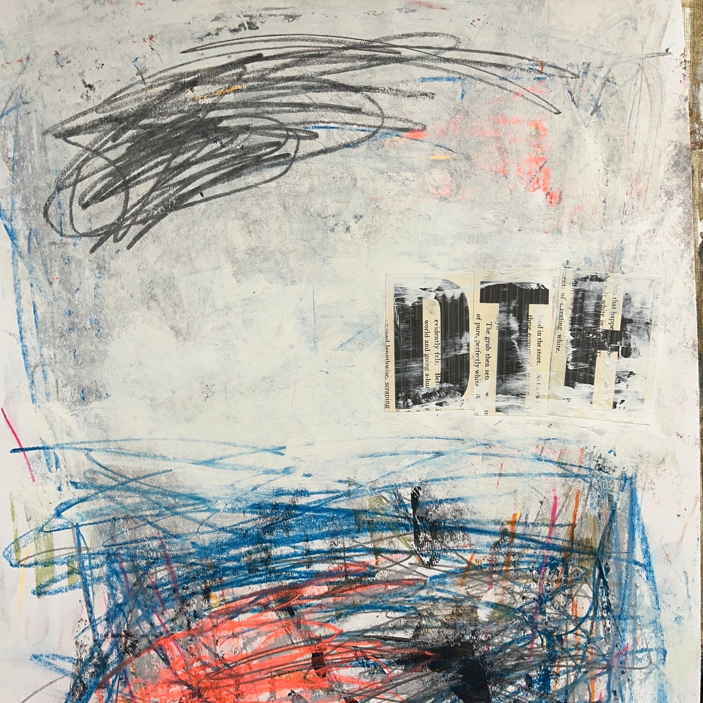 Original Mixed Media Abstract Modern Art Painting 18x24 "Kalon" Signed