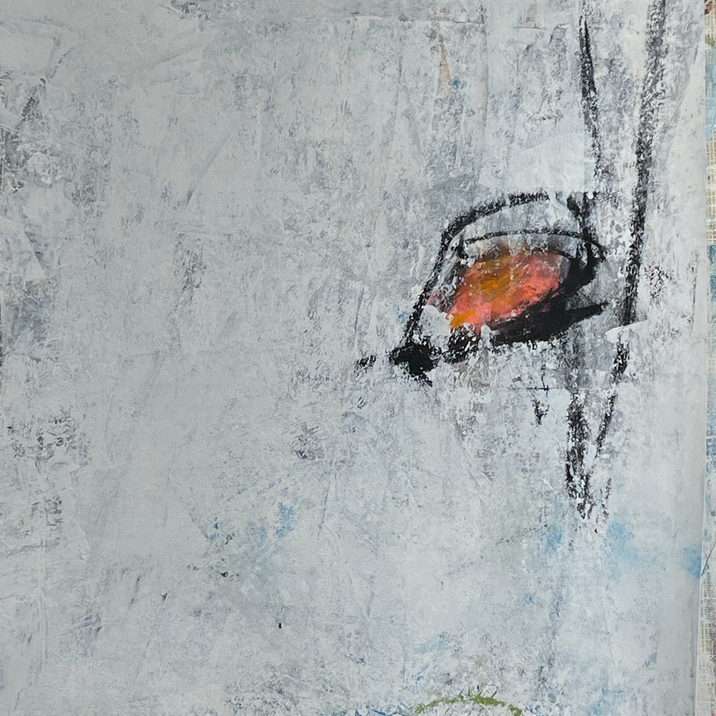 Original Mixed Media Abstract Modern Art Painting 18x24 "Ferriferous" Signed