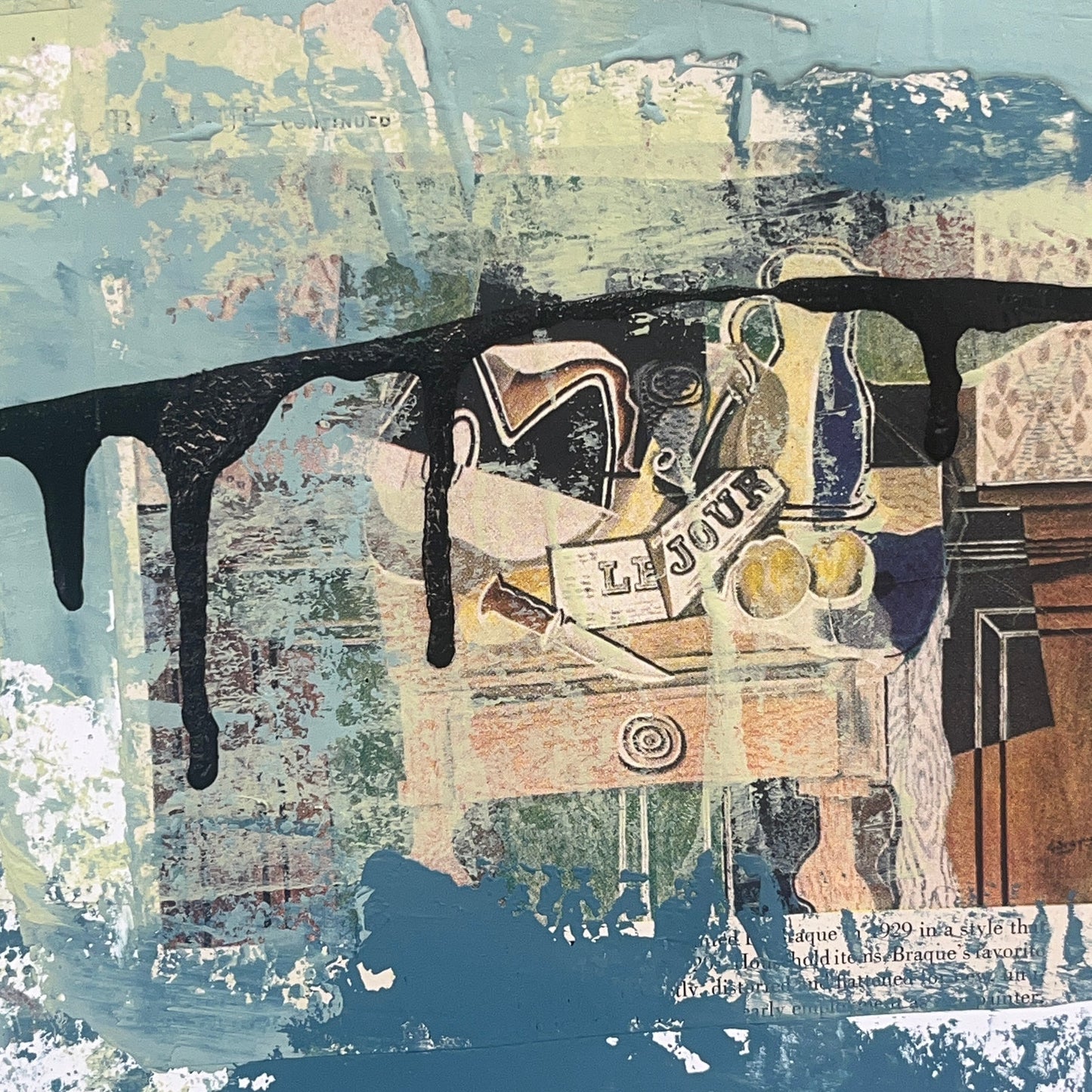 Original Mixed Media Abstract Modern Art Painting 18x24 "Plutarchy" Signed