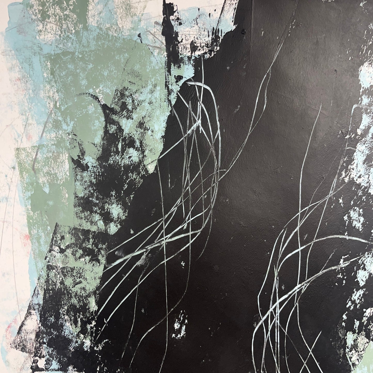 Original Mixed Media Abstract Modern Art Painting 18x24 "Affusion" Signed