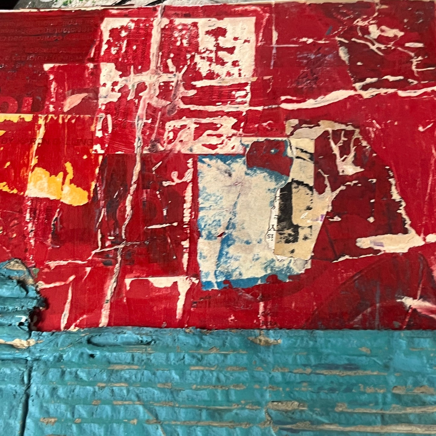 Original Mixed Media Abstract Art Collage Painting 11x14 "Wrinkle"