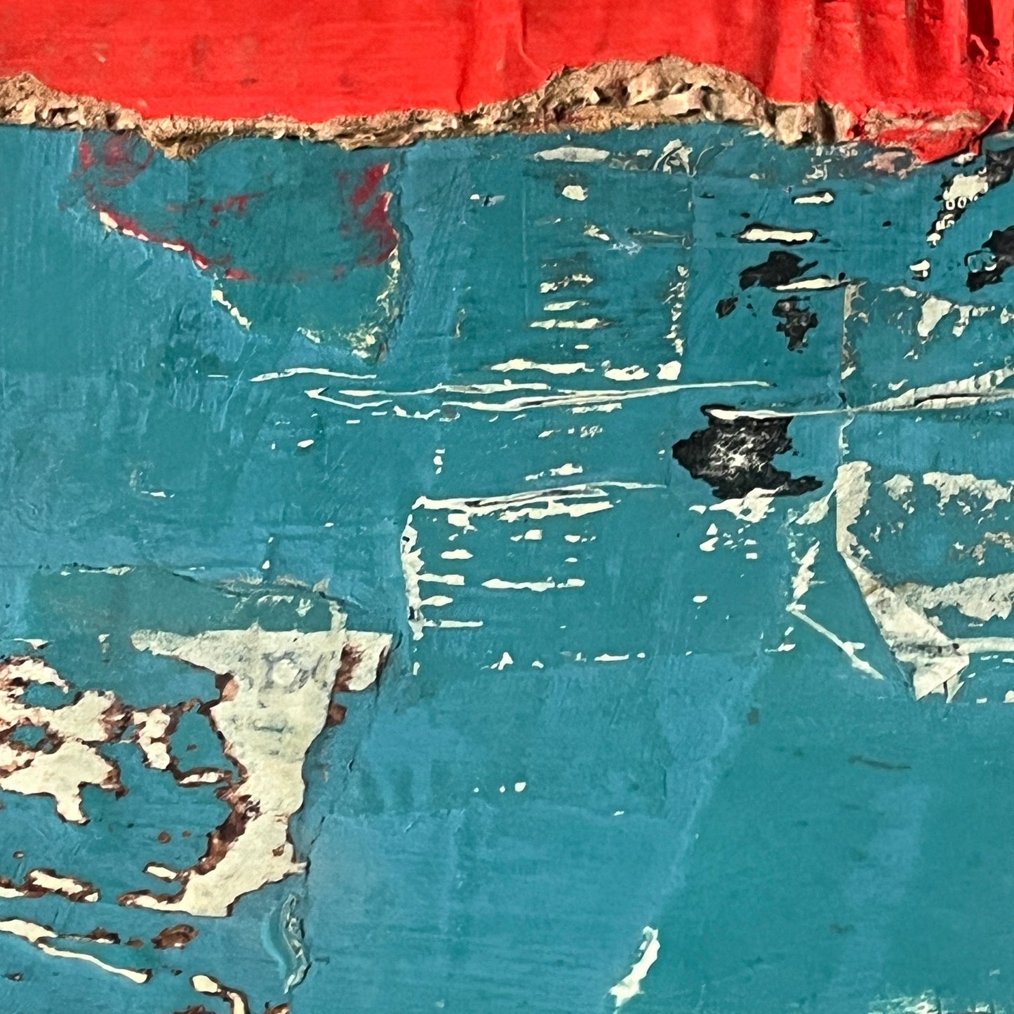 Original Mixed Media Abstract Art Collage Painting 11x14 "Flawed Cheekbone"