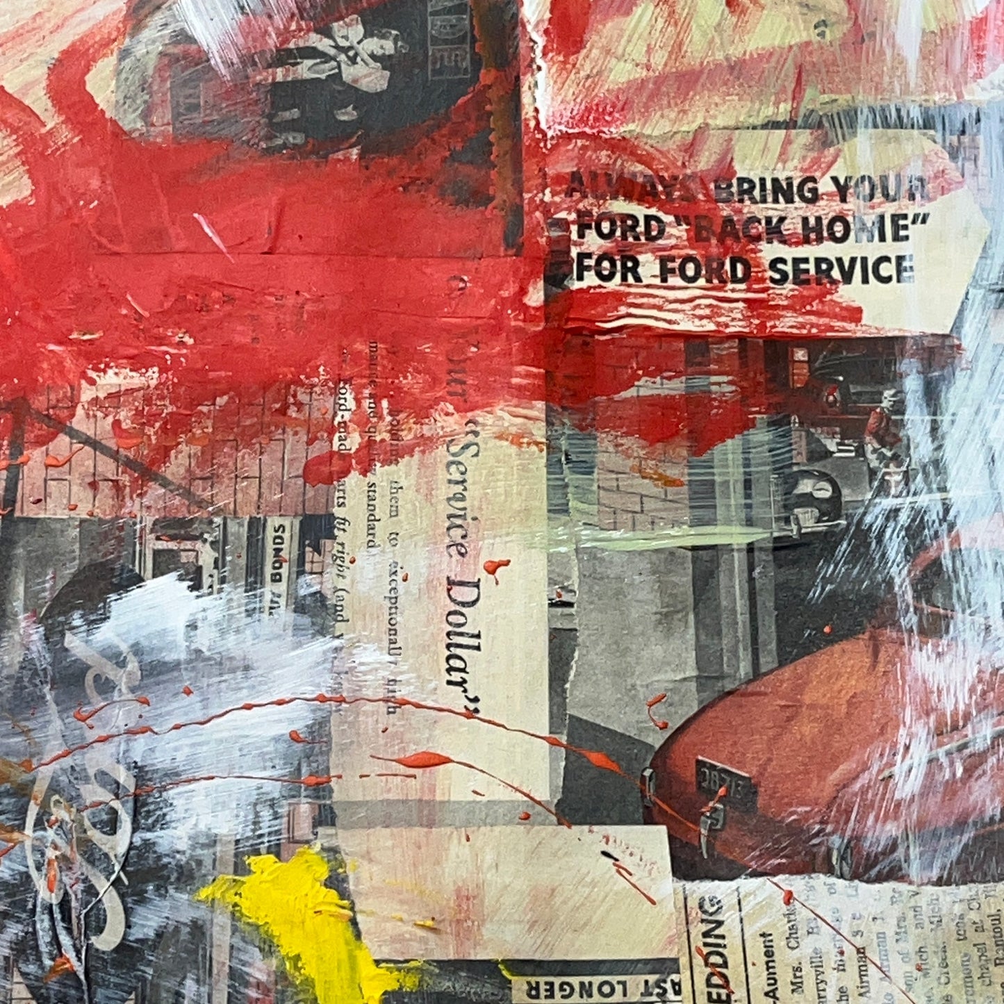 Original Mixed Media Abstract Art Painting 18x24 “Back Home" Signed