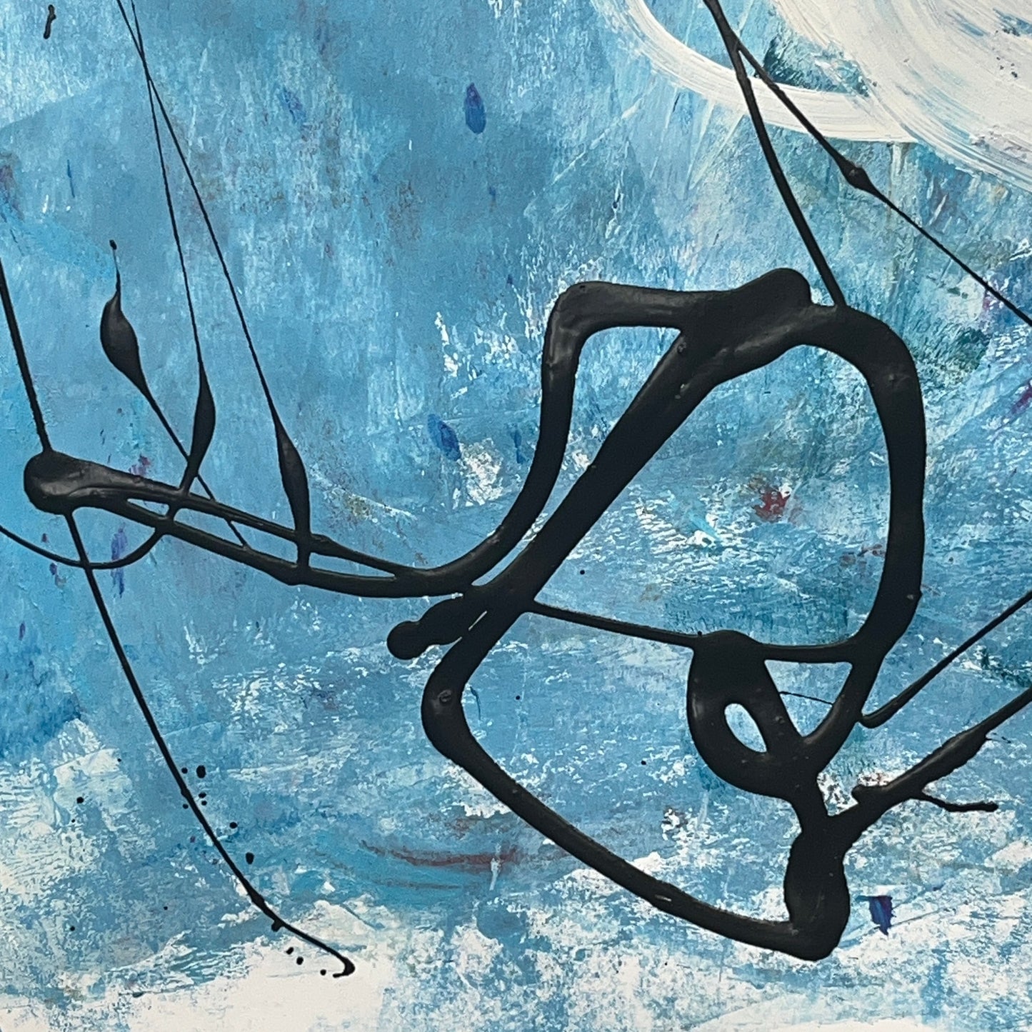 Original Mixed Media Abstract Modern Art Painting 24x36 "Fallibilism" Signed