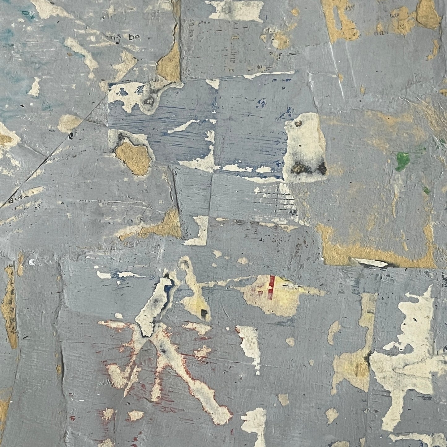 Original Mixed Media Abstract Art Collage Painting 11x14 "Bridge"