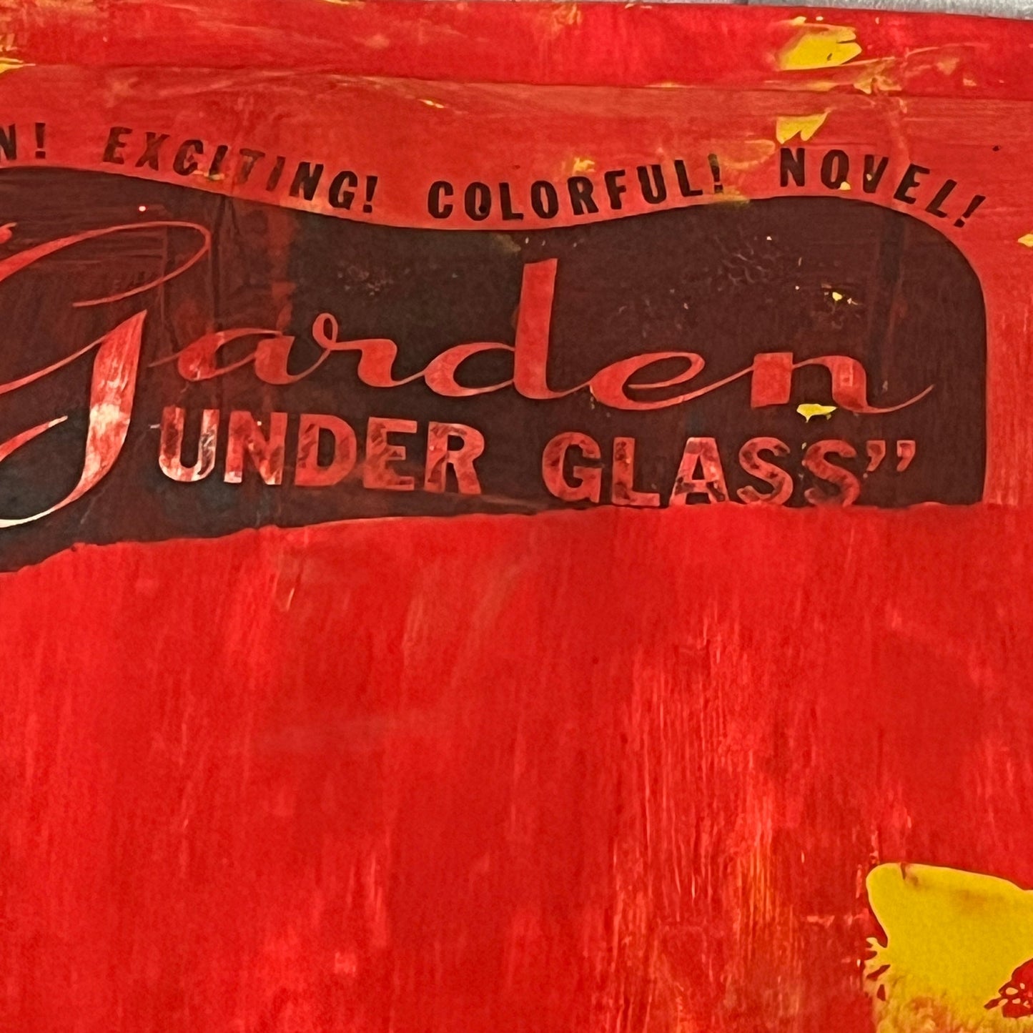 Original Mixed Media Abstract Art Painting 18x24 “Garden Under Glass" Signed