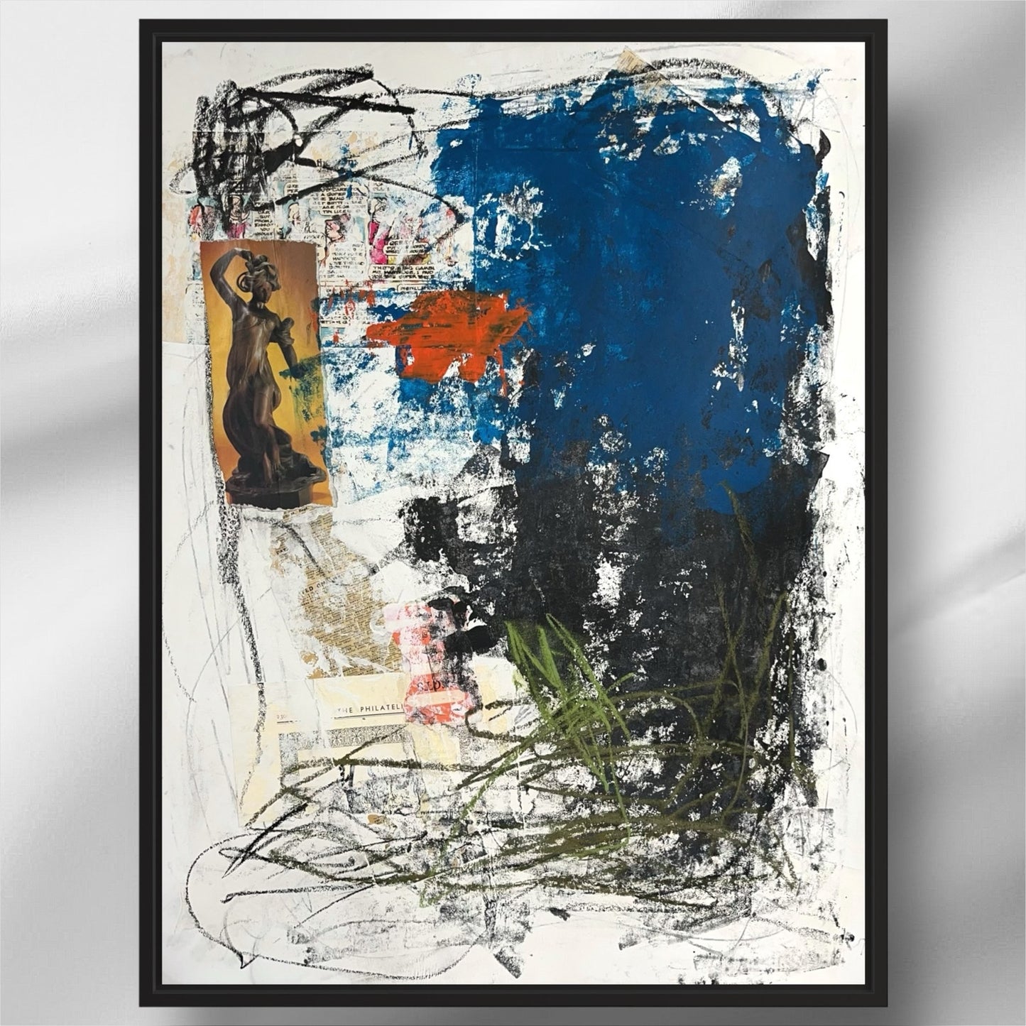 Original Mixed Media Abstract Modern Art Painting 18x24 "Megathermic" Signed