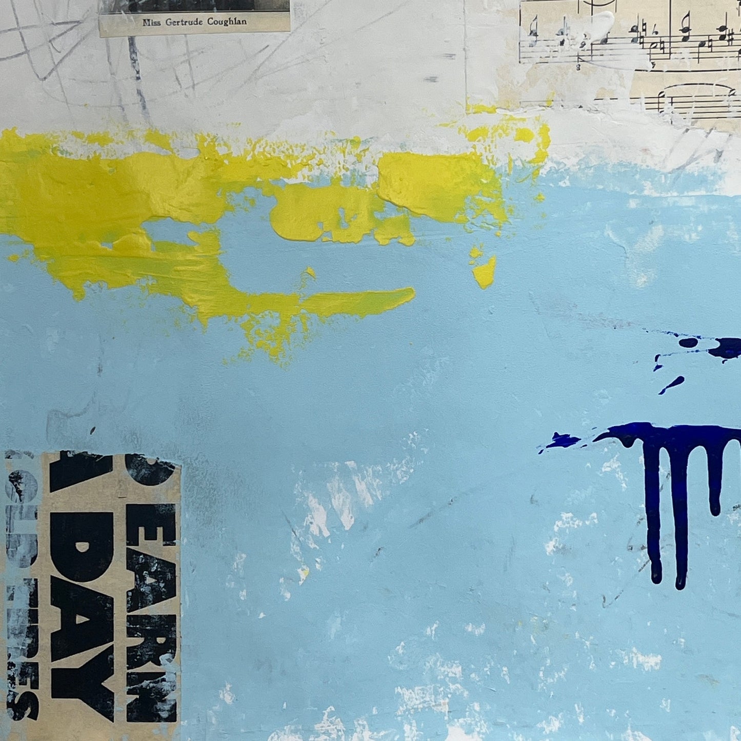 Original Mixed Media Abstract Modern Art Painting 18x24 "Aeolipyle" Signed