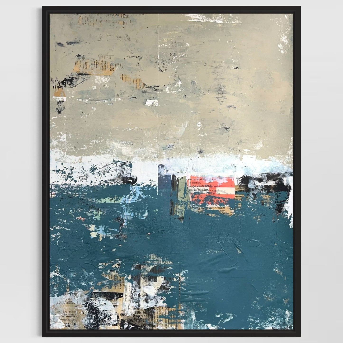 Original Mixed Media Abstract Modern Art Painting 18x24 "Prospice" Signed