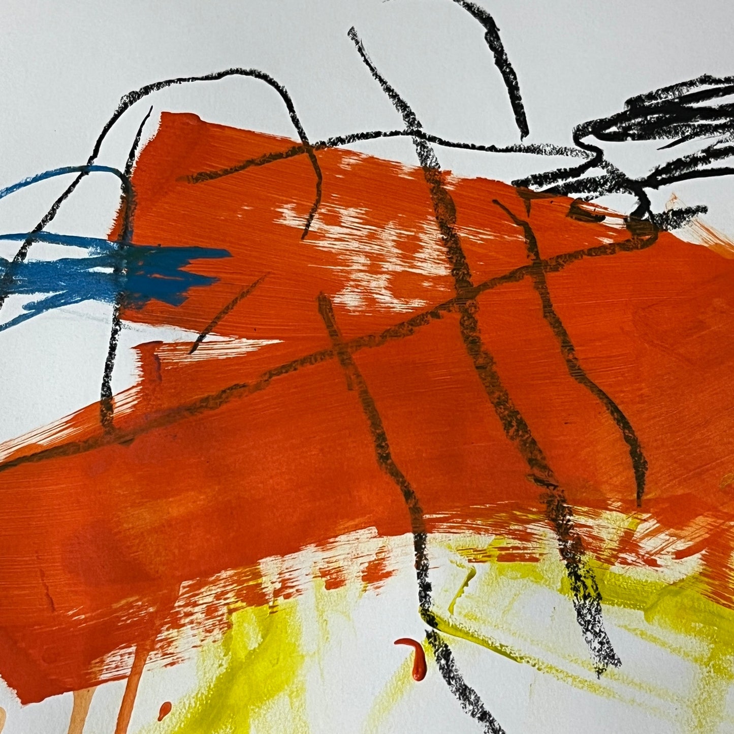 Original Mixed Media Abstract Art Painting 18x24 “Don 89" Signed