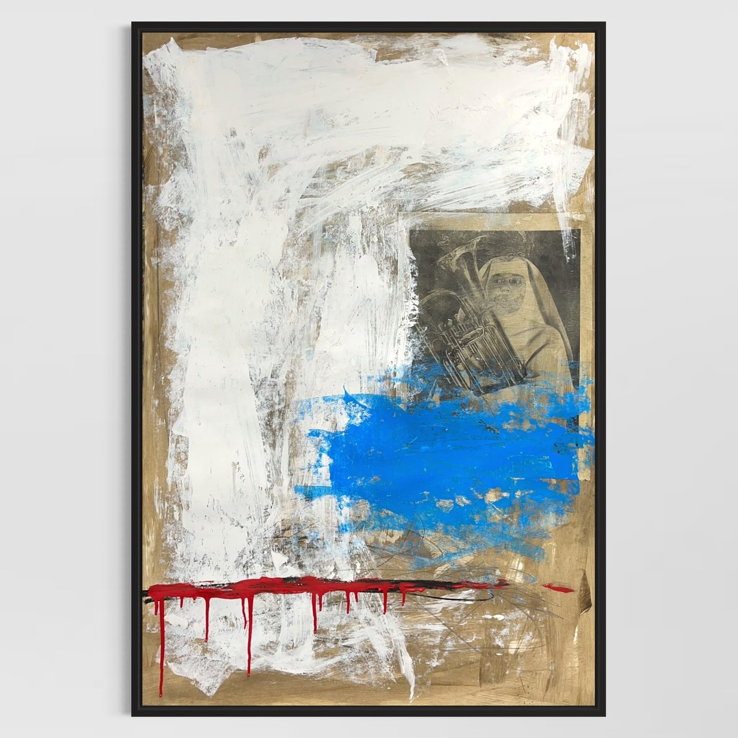 Original Mixed Media Abstract Modern Art Painting 24x36 "Soul Sister" Signed