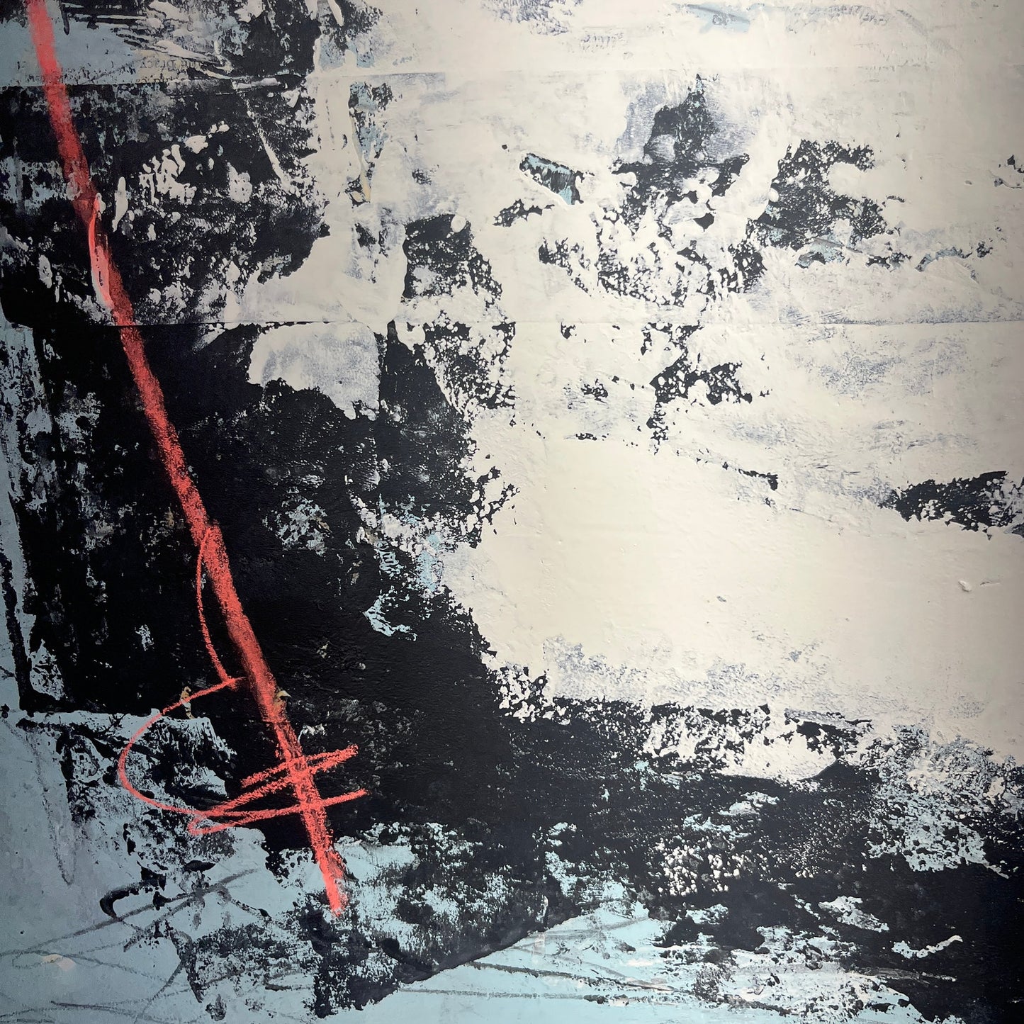 Original Mixed Media Abstract Modern Art Painting 18x24 "Jack-Block" Signed