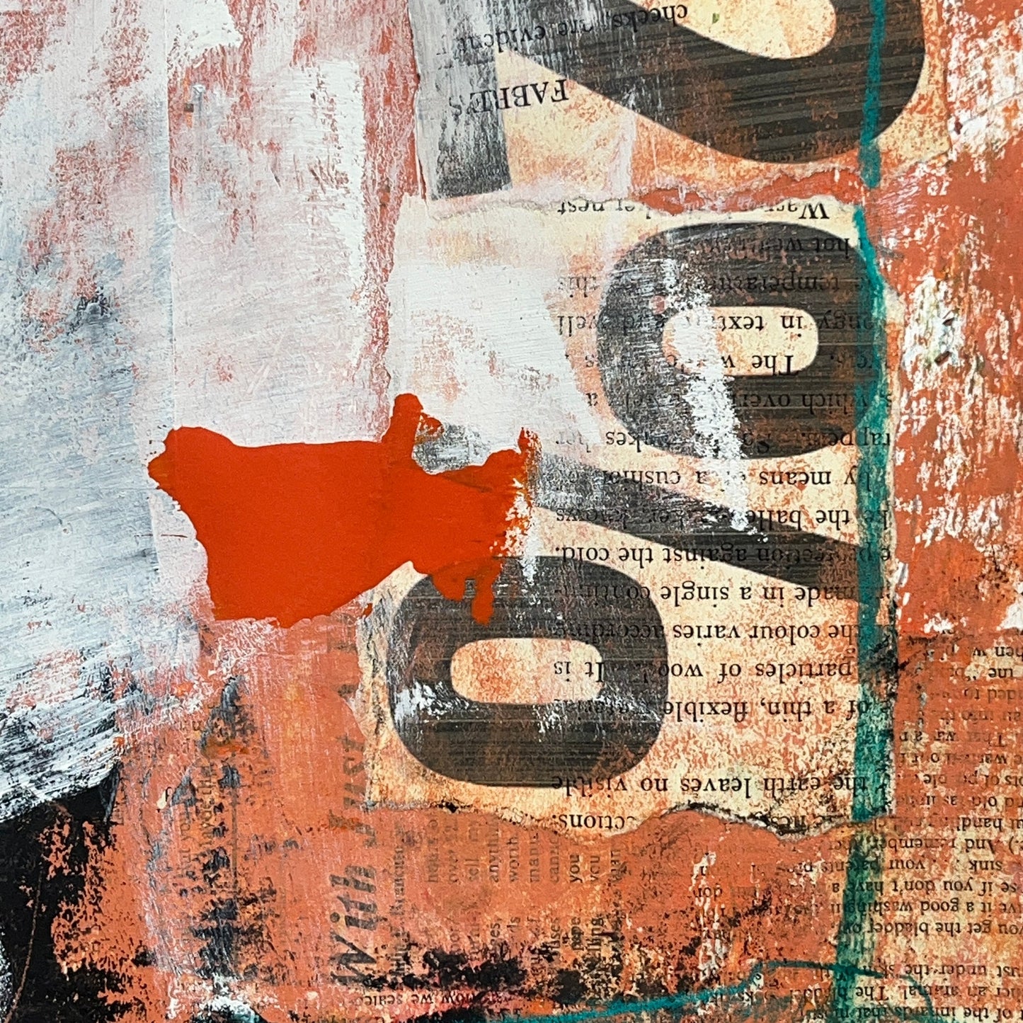 Original Mixed Media Abstract Modern Art Painting 18x24 "Diaskeuast" Signed