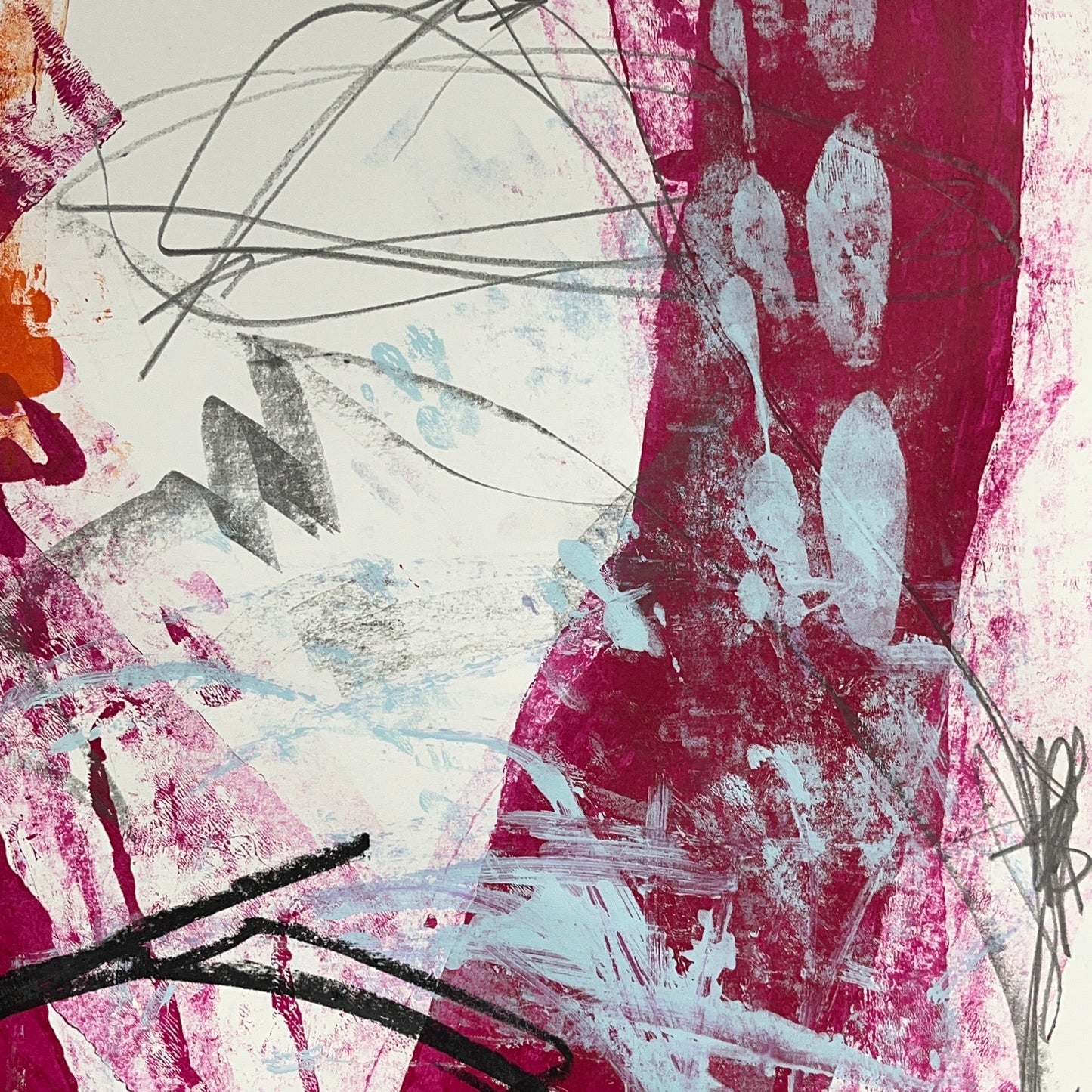 Original Mixed Media Abstract Modern Art Painting 24x36 "Spintherism" Signed