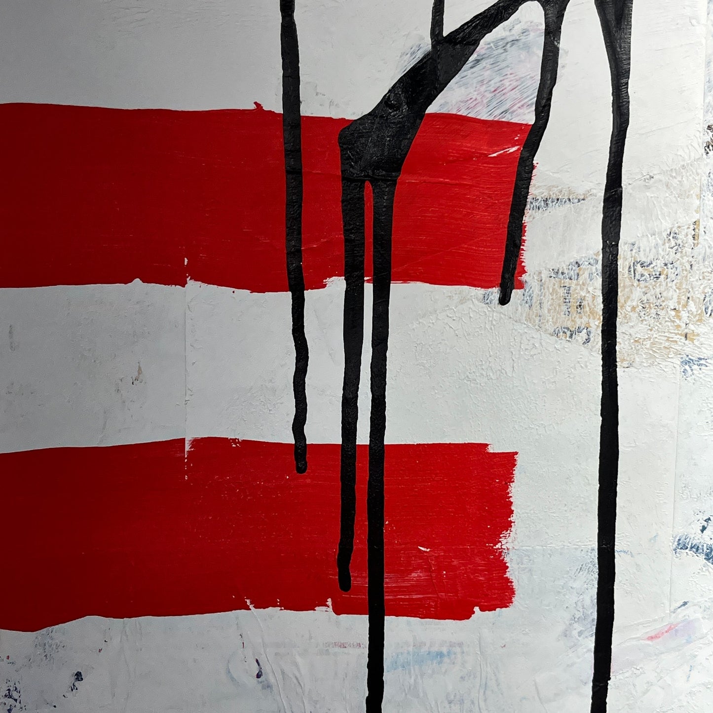Original Mixed Media Abstract Modern Art Painting 18x24 "Rushlight" Signed