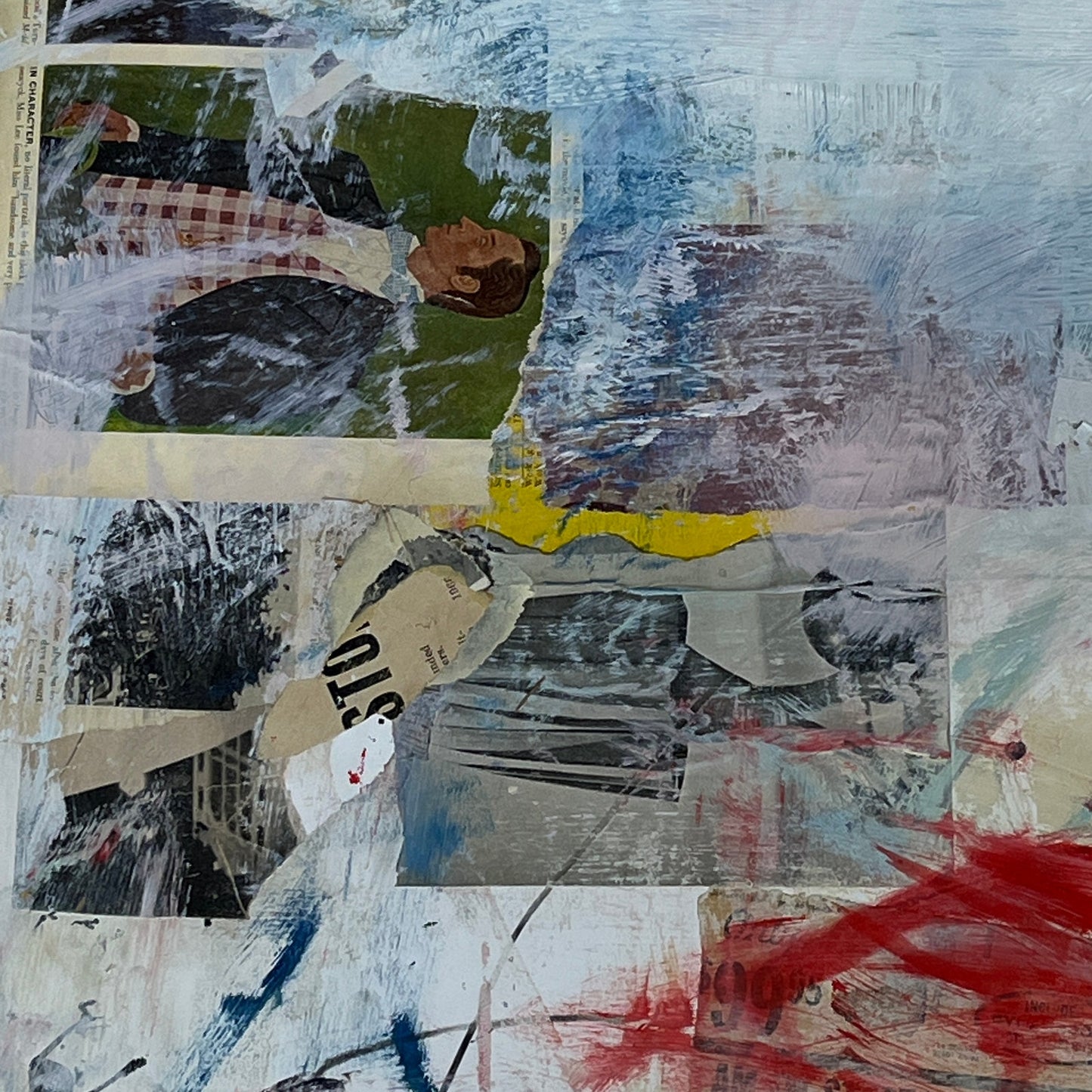 Original Mixed Media Abstract Modern Art Painting 18x24 “Fresh Baked Pies"