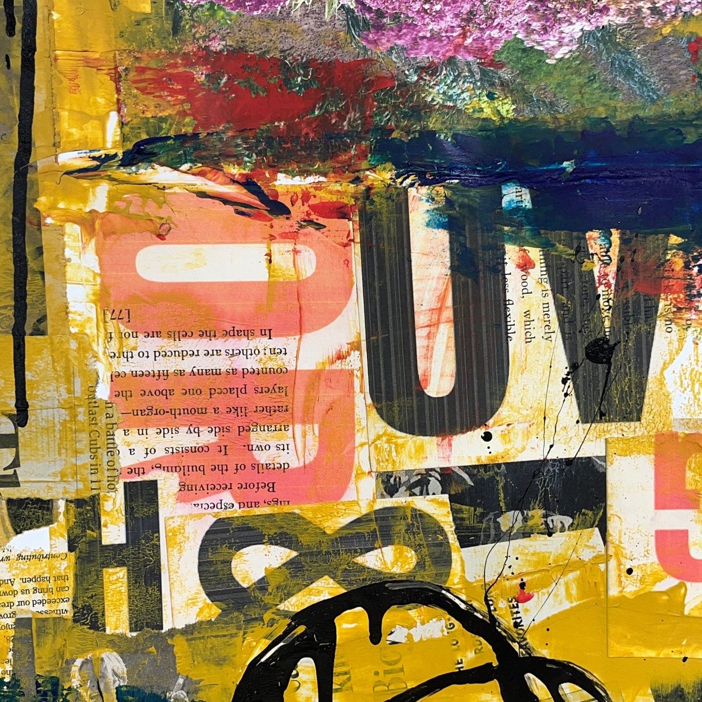 Original Mixed Media Abstract Modern Art Painting 18x24 "Phaeism" Signed