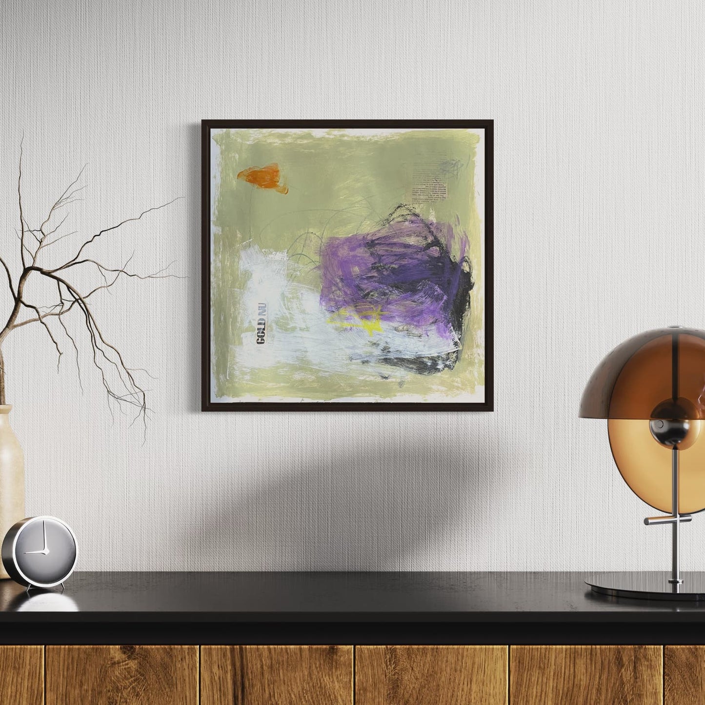 Original Mixed Media Abstract Art Painting 18x18 “Dispensable Honey" Signed