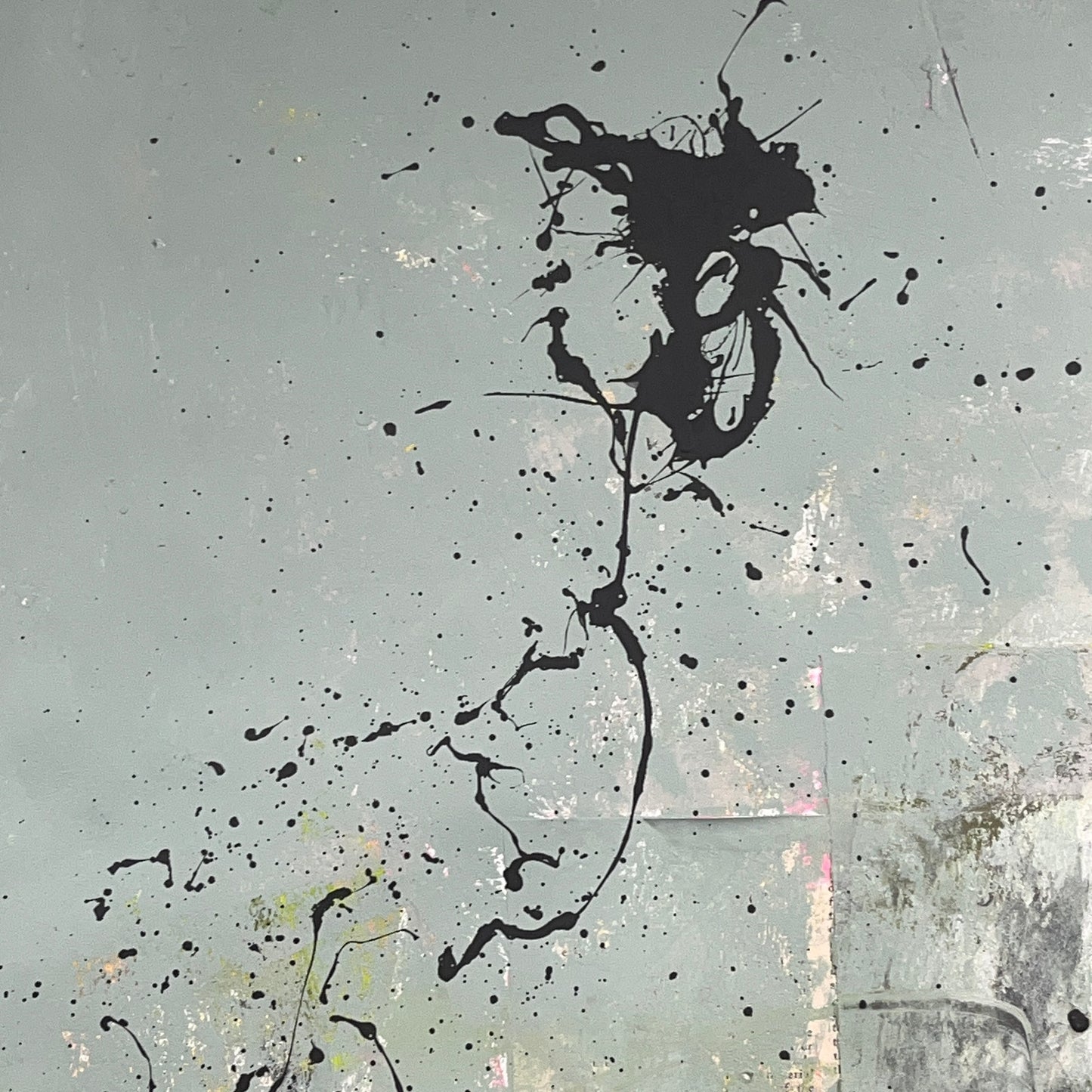 Original Mixed Media Abstract Modern Art Painting 24x36 "Schryari" Signed