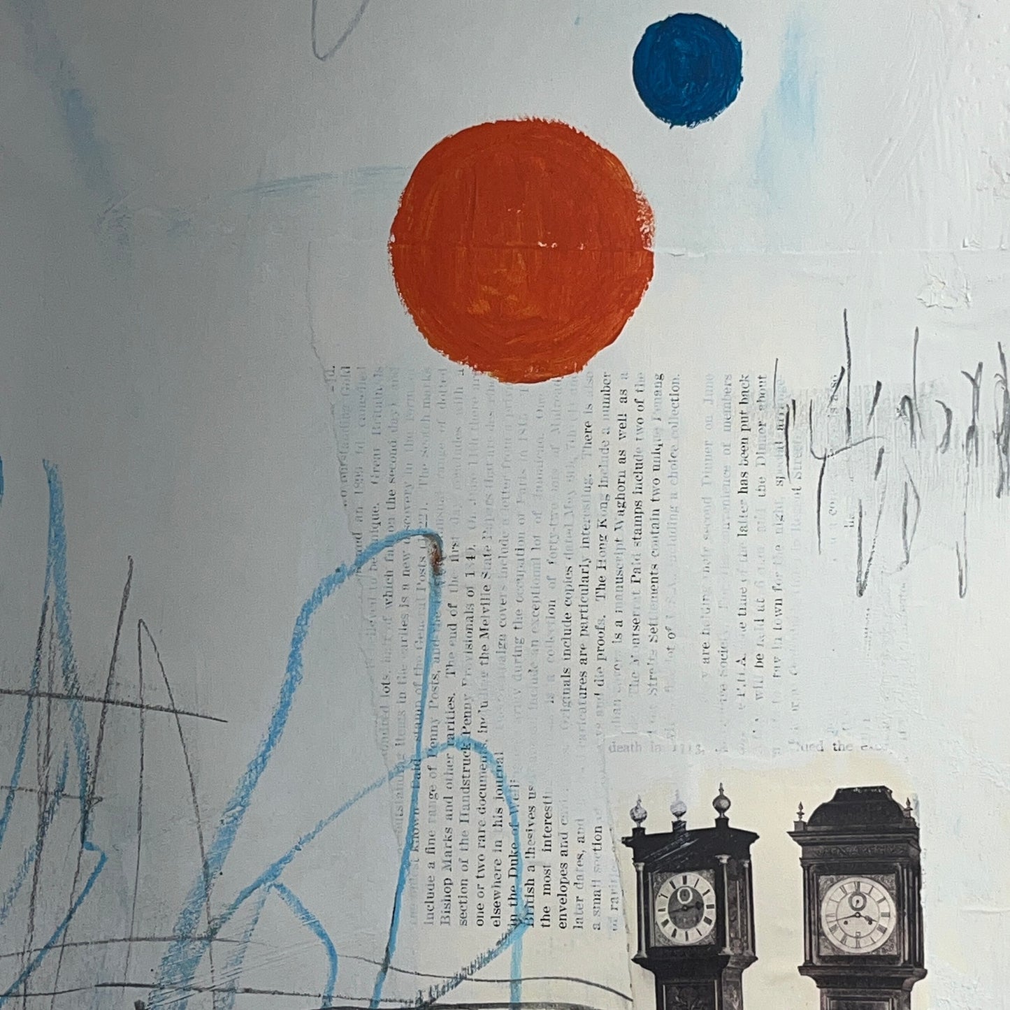 Original Mixed Media Abstract Modern Art Painting 18x24 "Illiquation" Signed