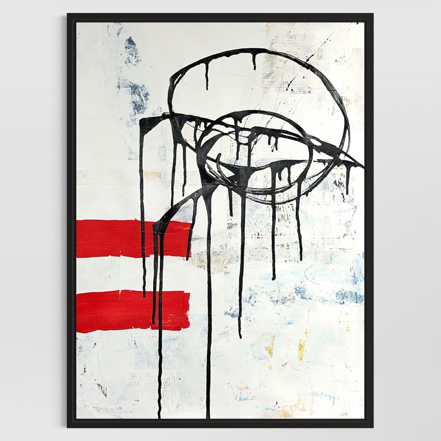 Original Mixed Media Abstract Modern Art Painting 18x24 "Rushlight" Signed