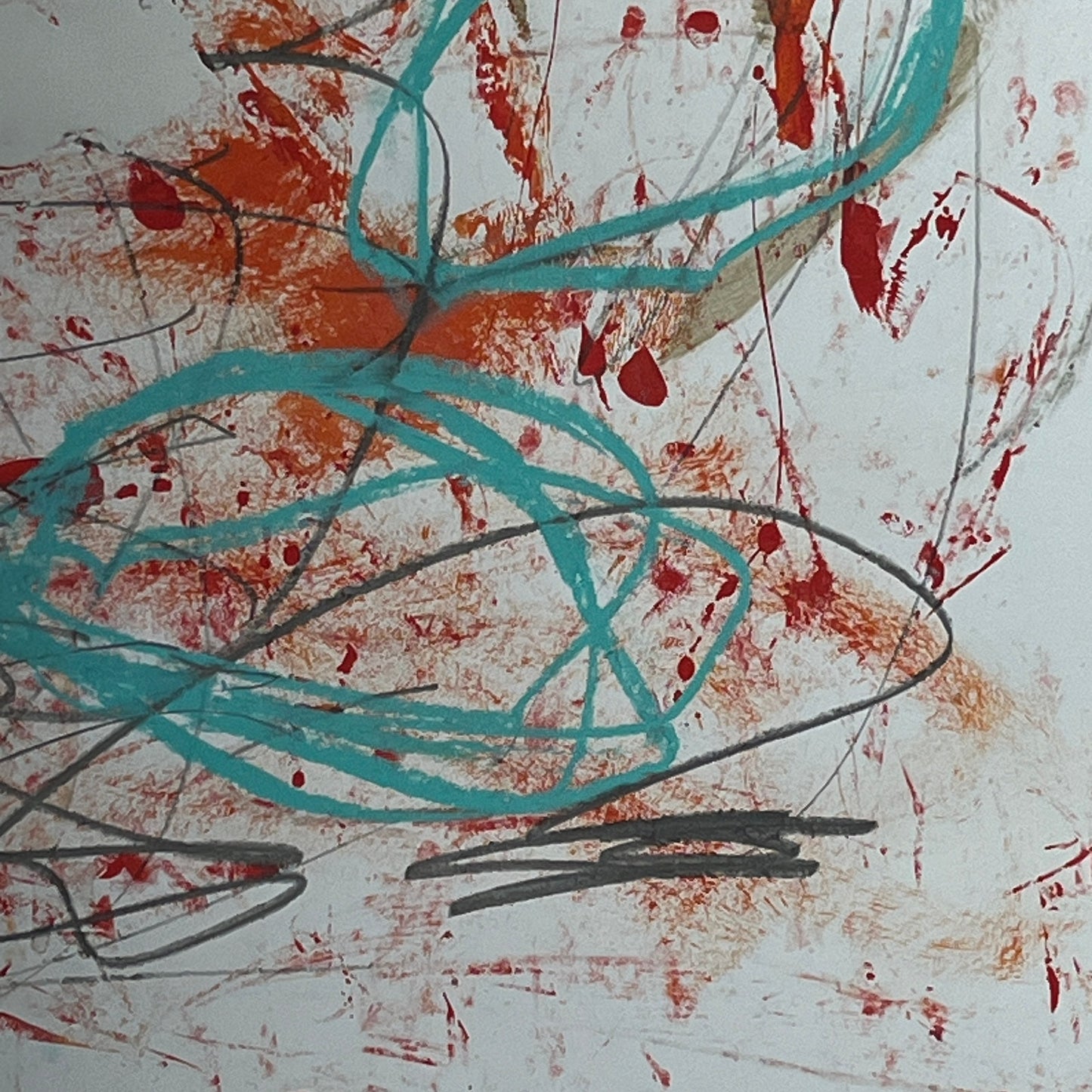 Original Mixed Media Abstract Modern Art Painting 18x24 "Natiform" Signed