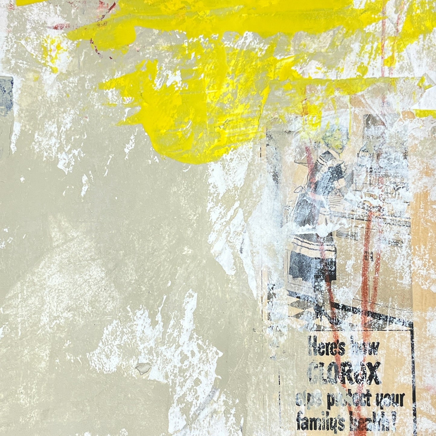 Original Mixed Media Abstract Modern Art Painting 18x24 "Loess" Signed
