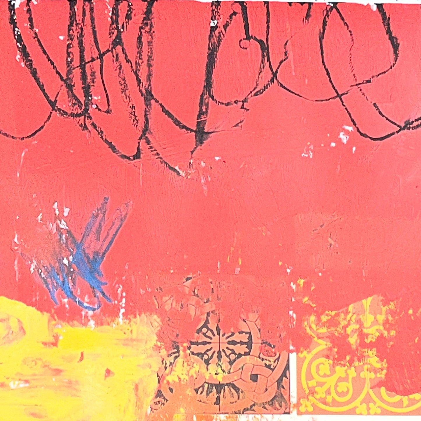 Original Mixed Media Abstract Modern Art Painting 18x24 "Rhexis" Signed