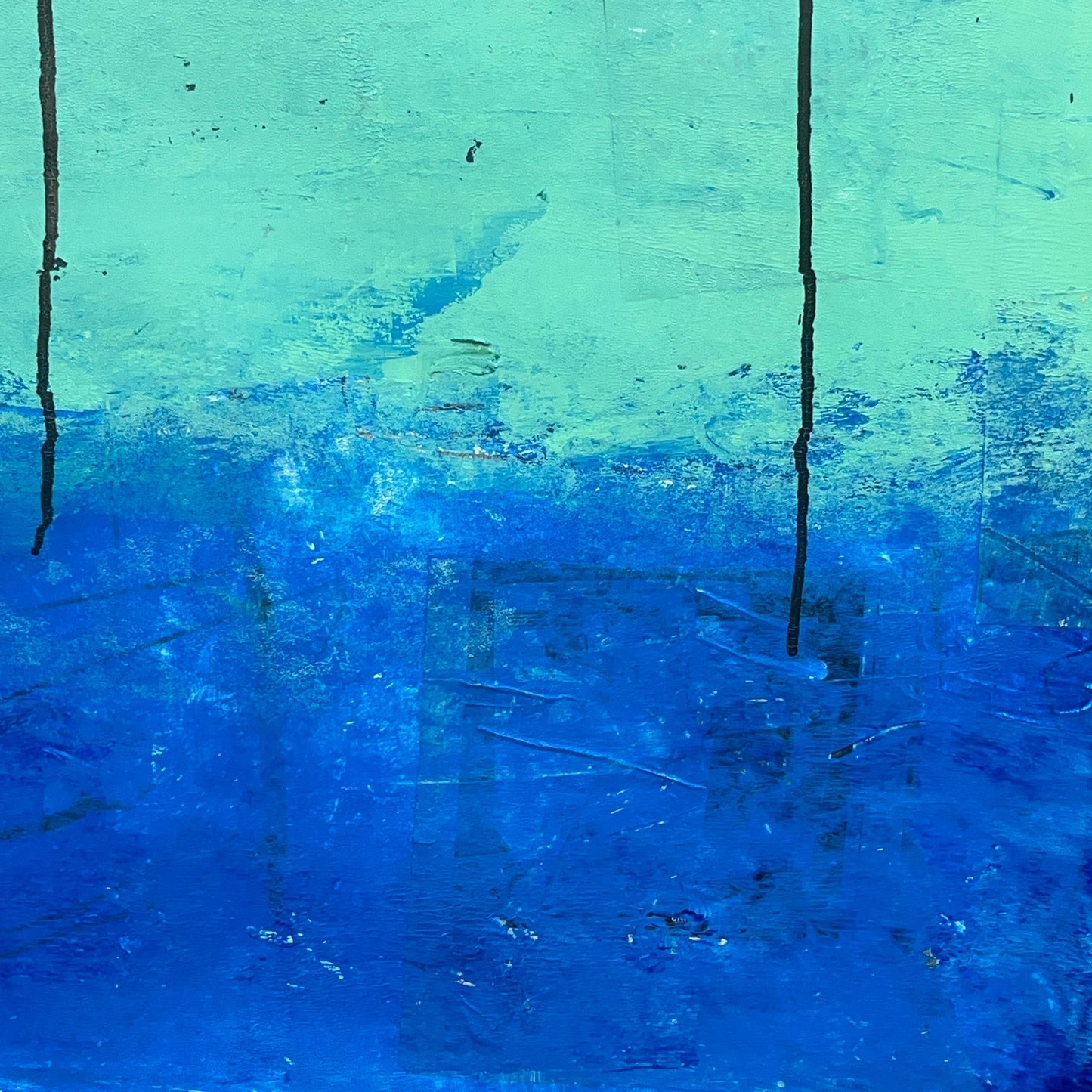 Original Mixed Media Abstract Modern Art Painting 24x36 "Chamois" Signed