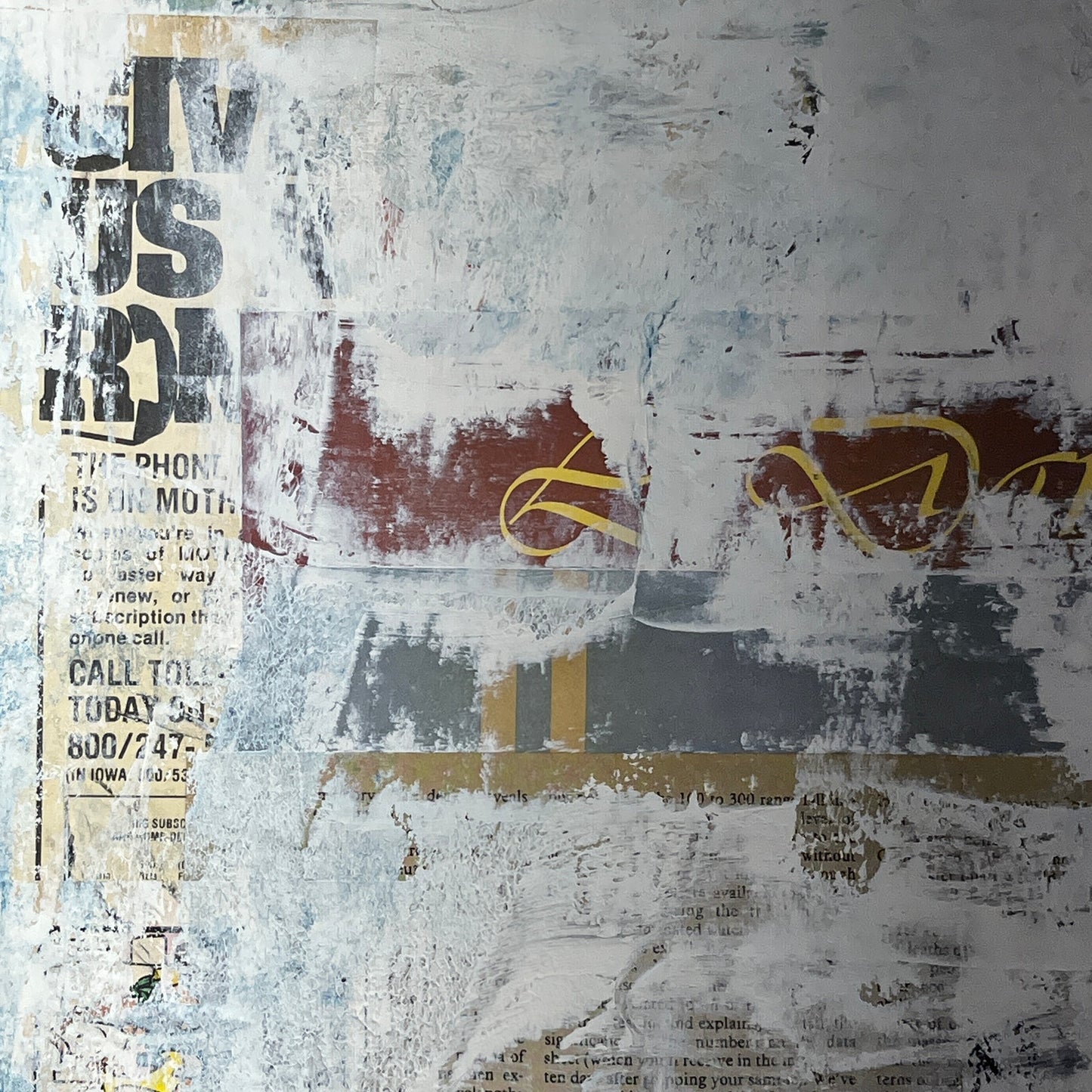 Original Mixed Media Abstract Modern Art Painting 18x24 "Zakuska" Signed