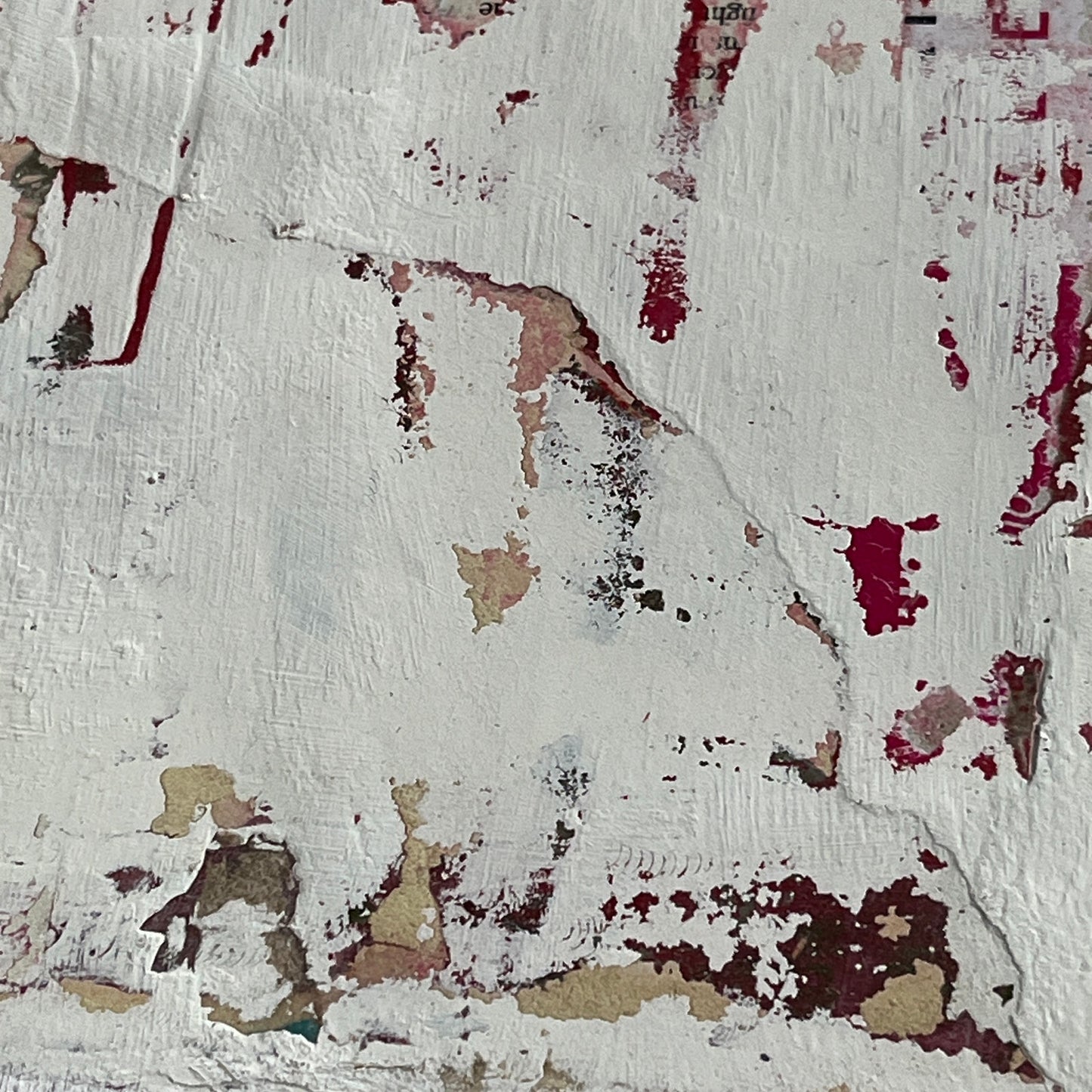 Original Mixed Media Modern Art Collage Painting on Canvas 11x14 "Topple"