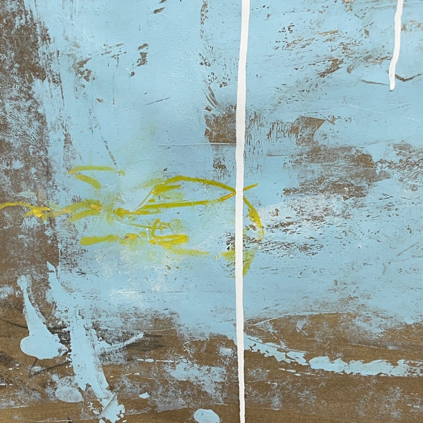 Original Mixed Media Abstract Modern Art Painting 24x36 "Synecdoche" Signed